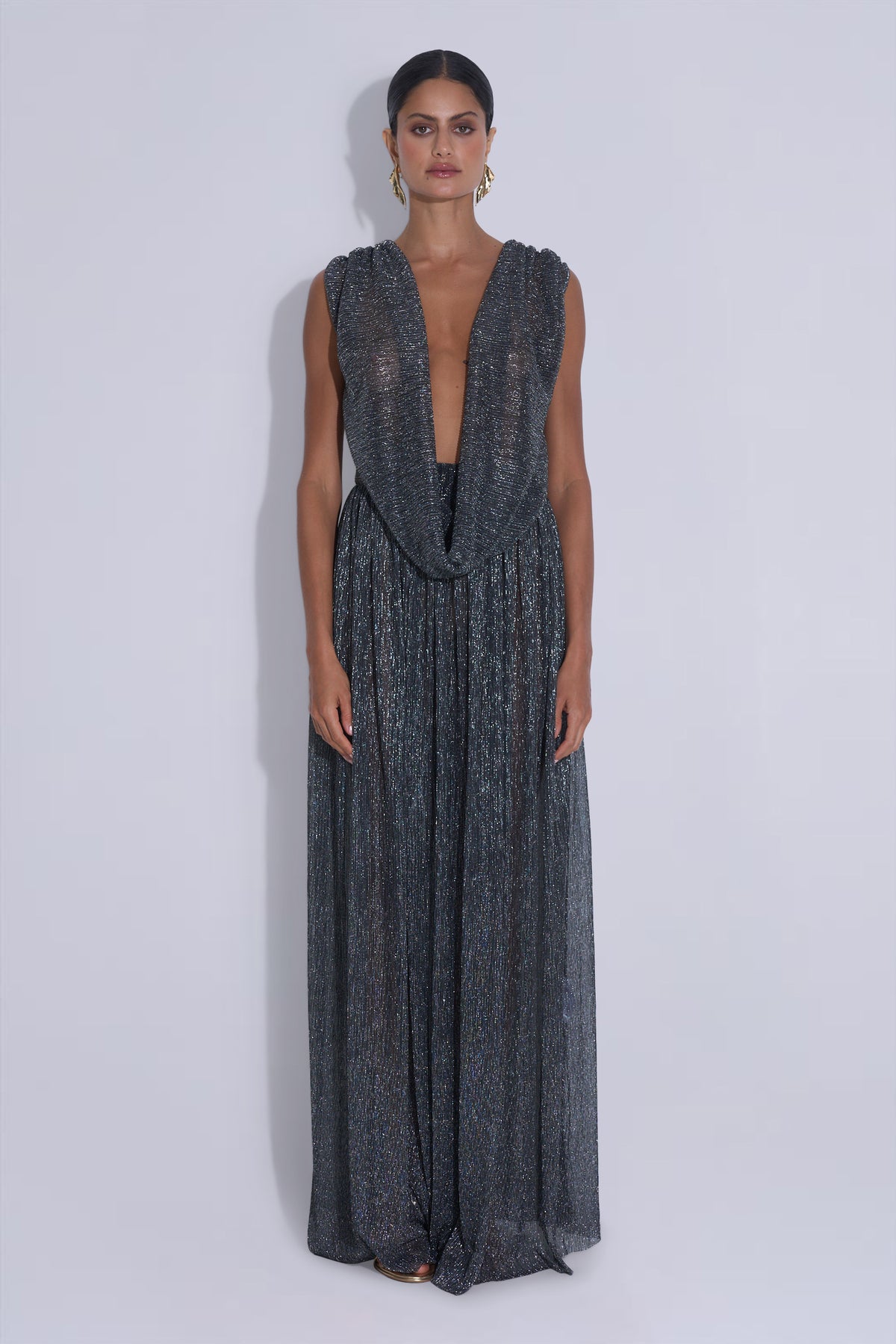 Solace Gown - Gunmetal Moonlight