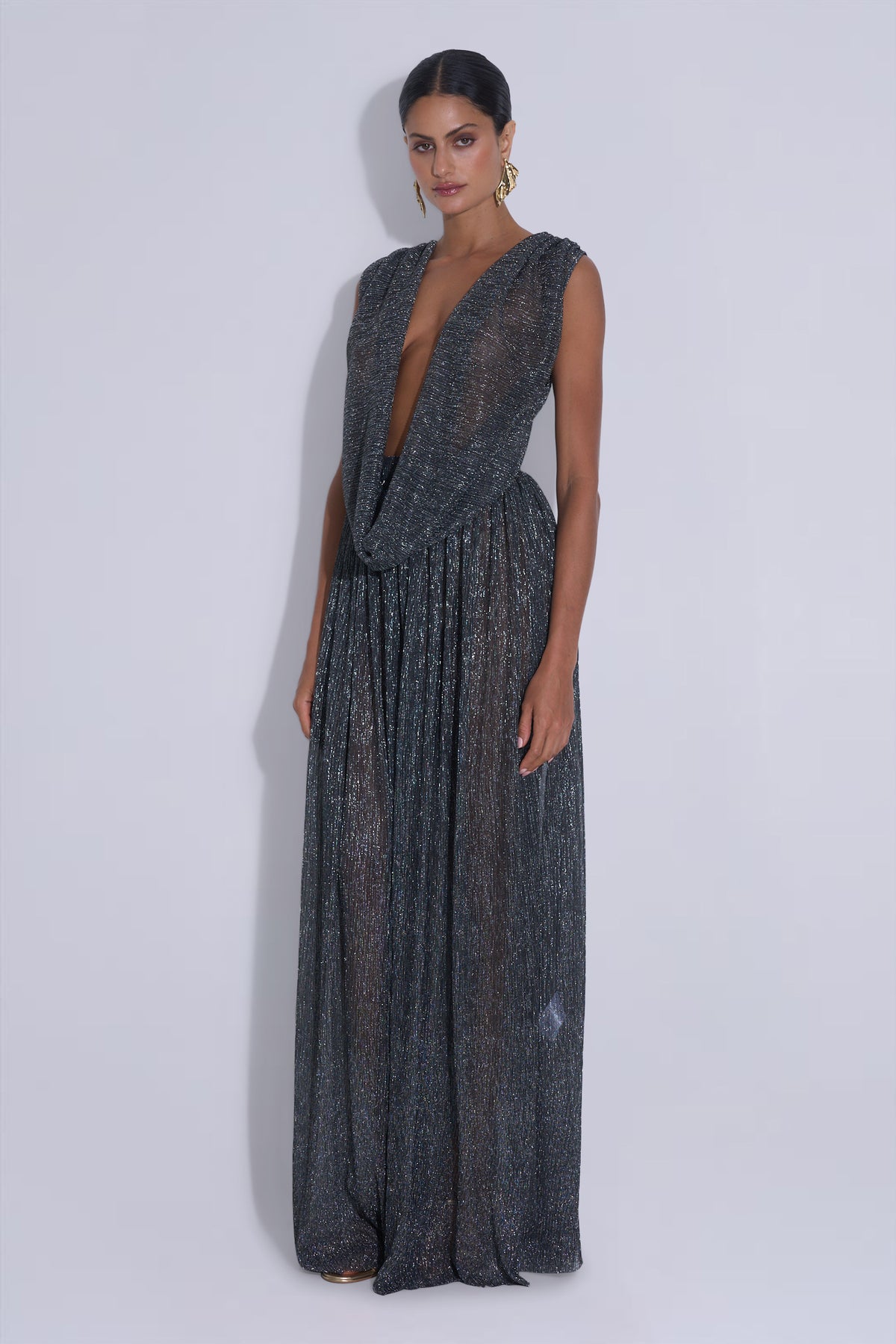 Solace Gown - Gunmetal Moonlight