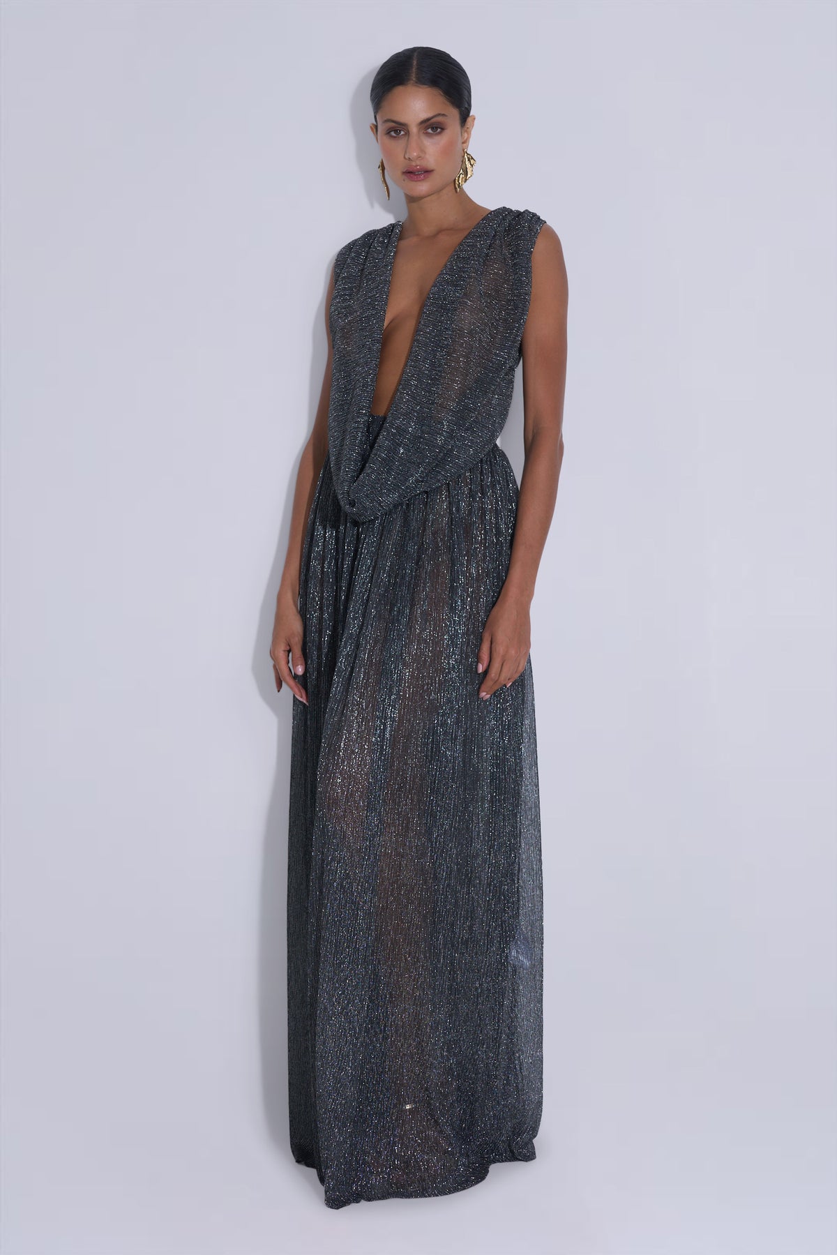 Solace Gown - Gunmetal Moonlight