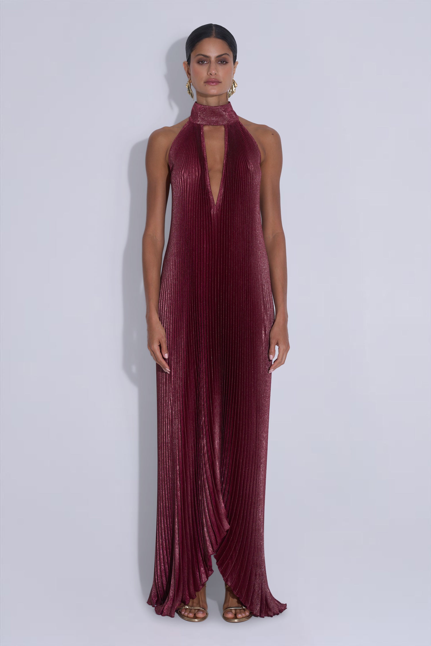 Opera Gown - Wine Shimmer