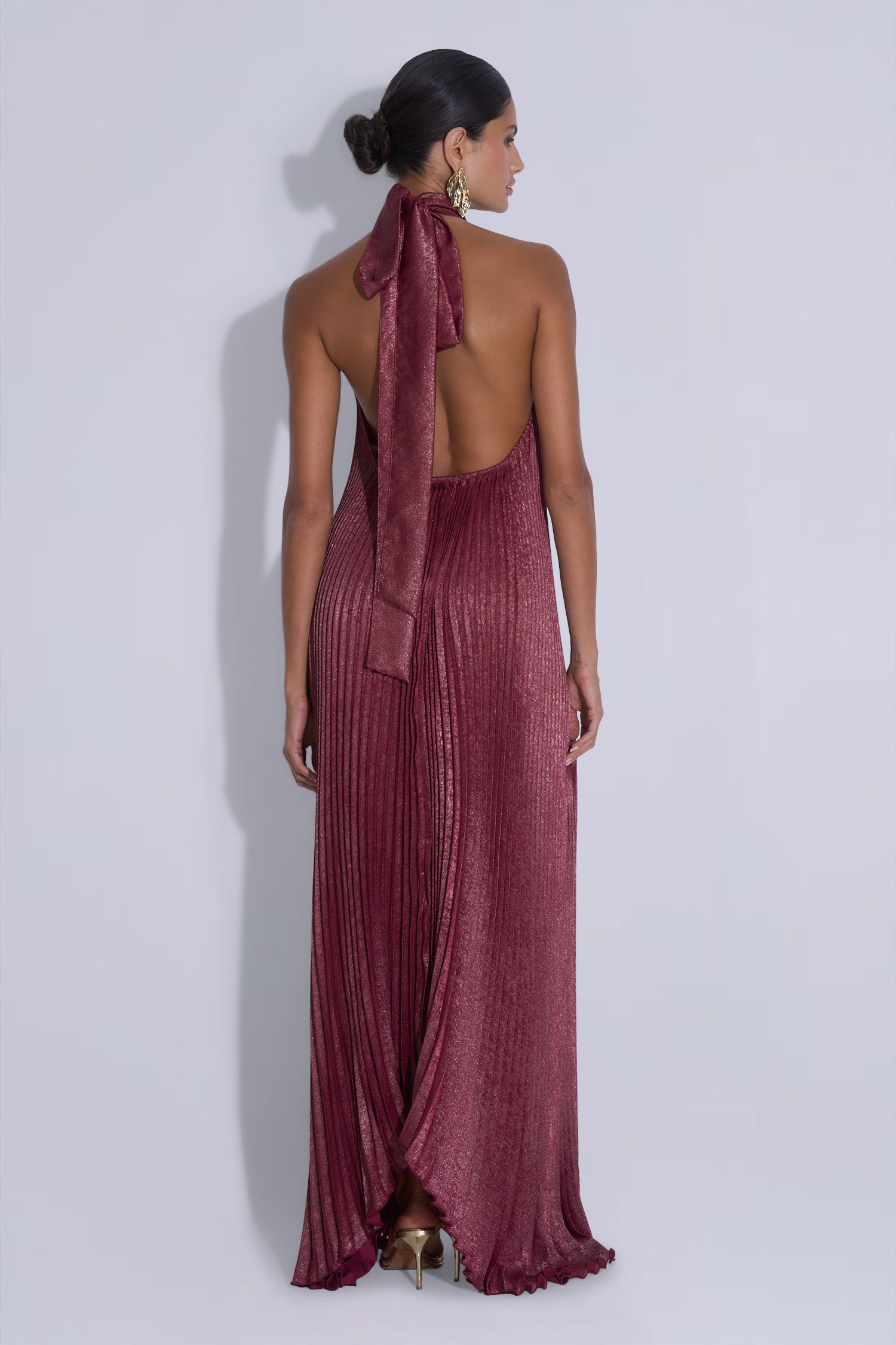 Opera Gown - Wine Shimmer