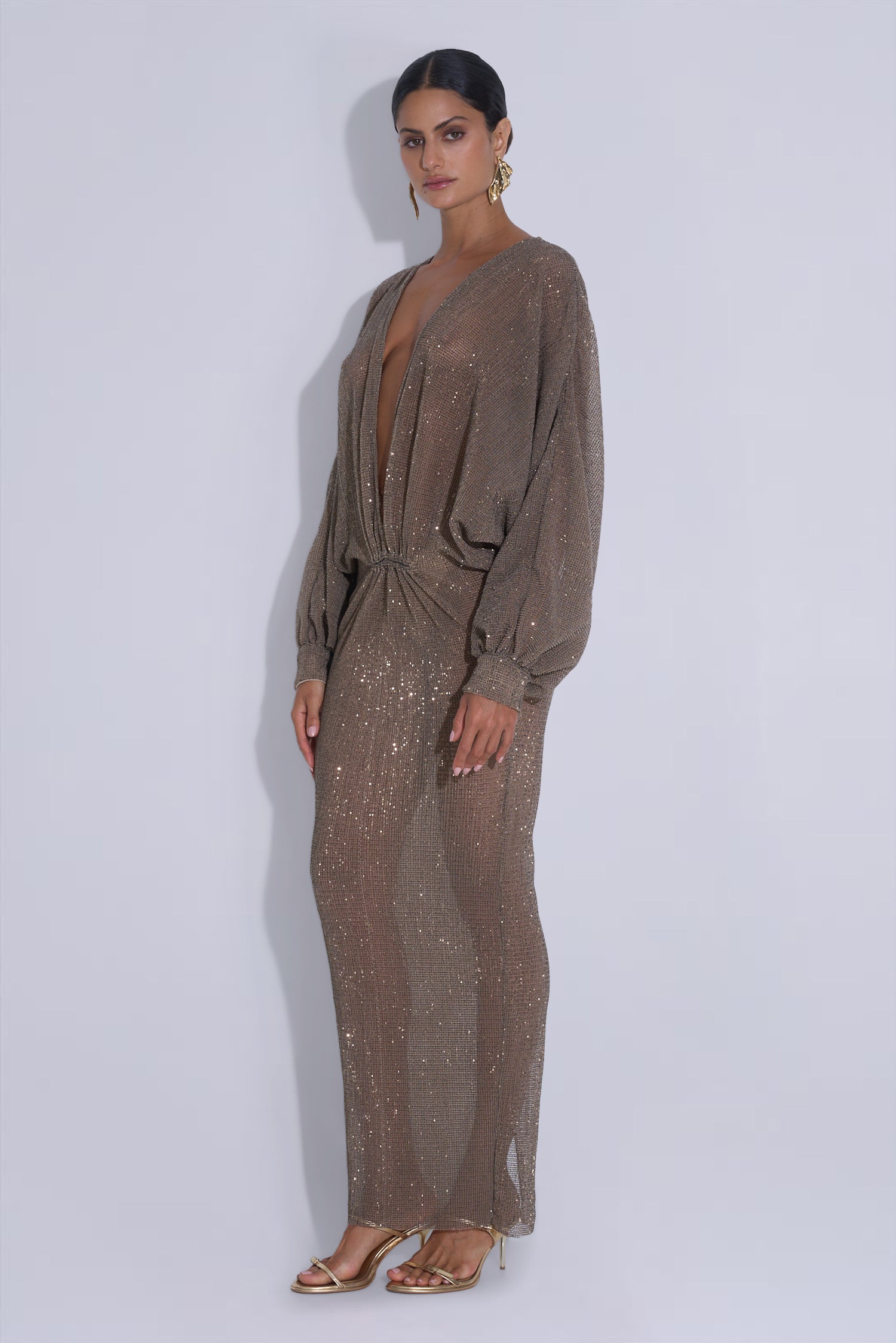 Experimental Gown - Smoke Sequin