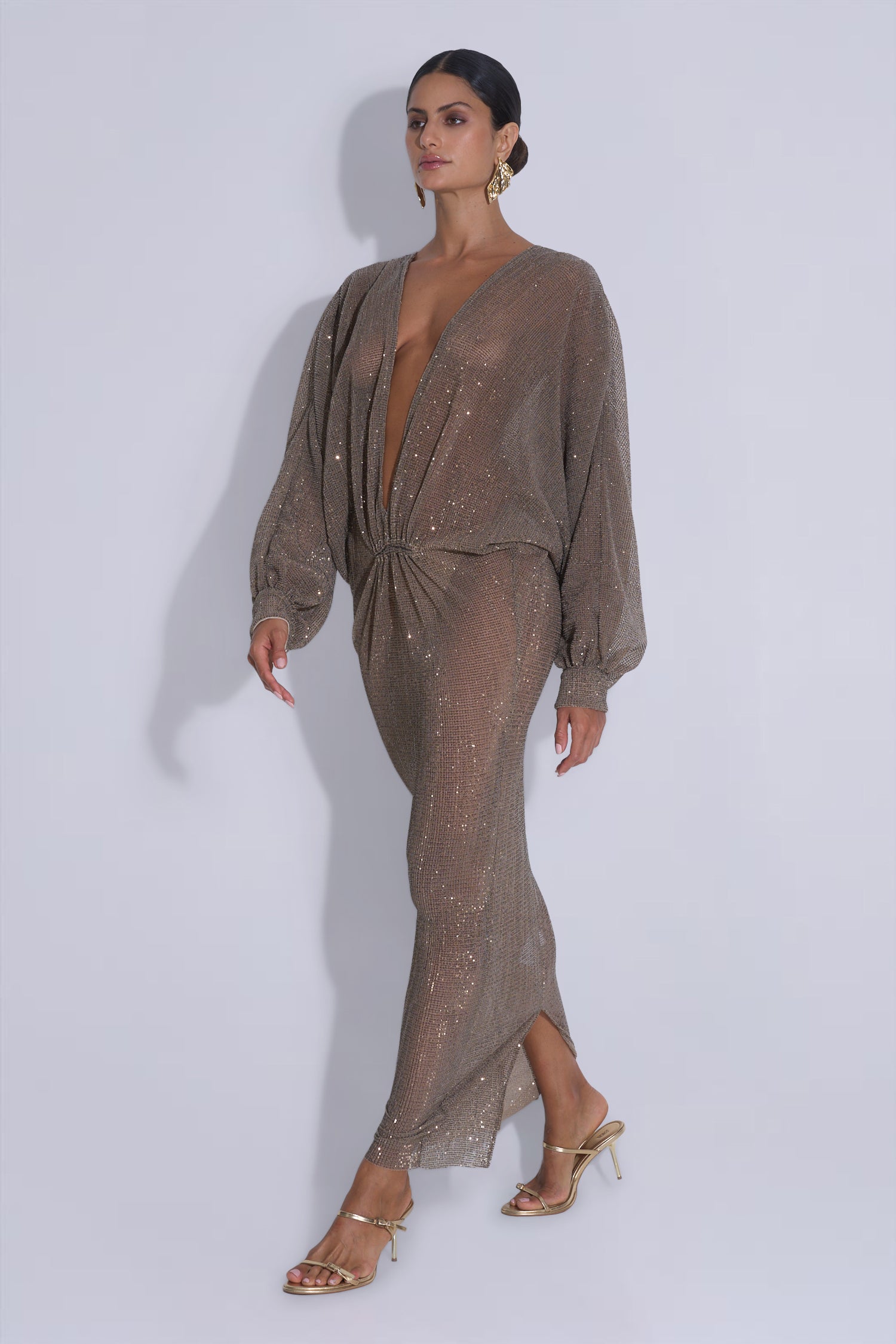 Experimental Gown - Smoke Sequin