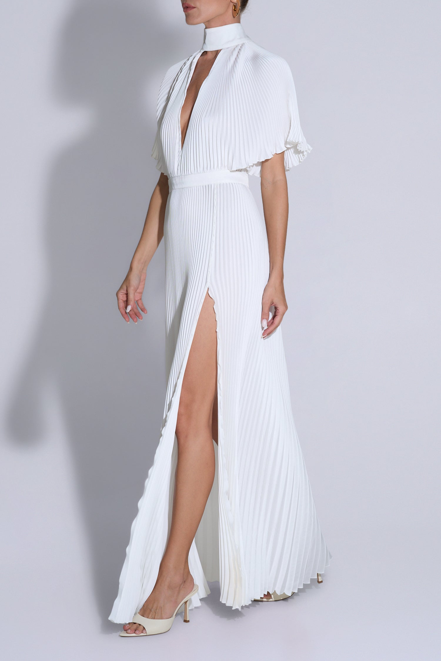 Anais Split Gown - Ivory