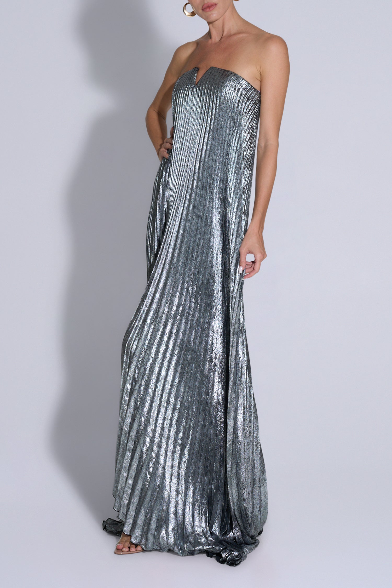 Black Tie Gown - Gunmetal Shimmer
