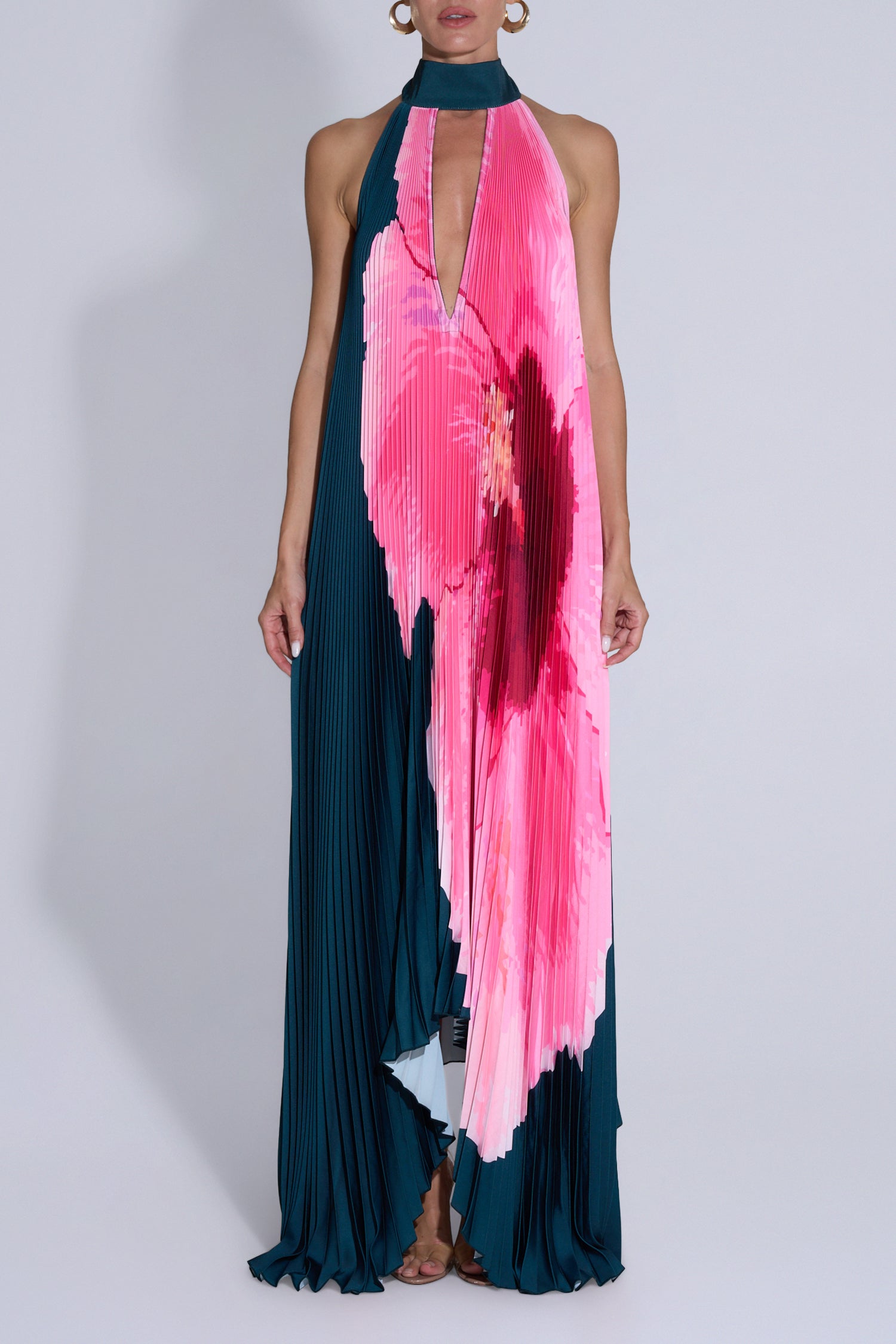 Opera Gown - Hibiscus Midnight