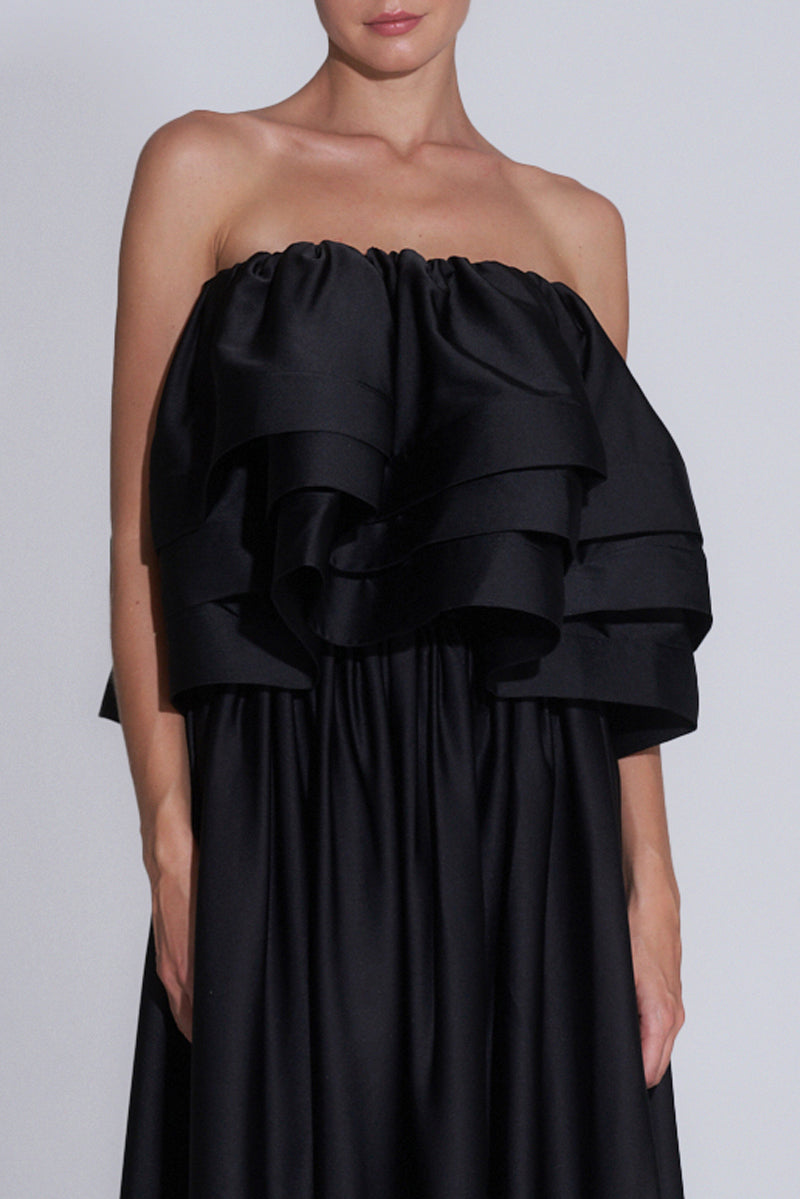 Sicilian Strapless Top - Noir