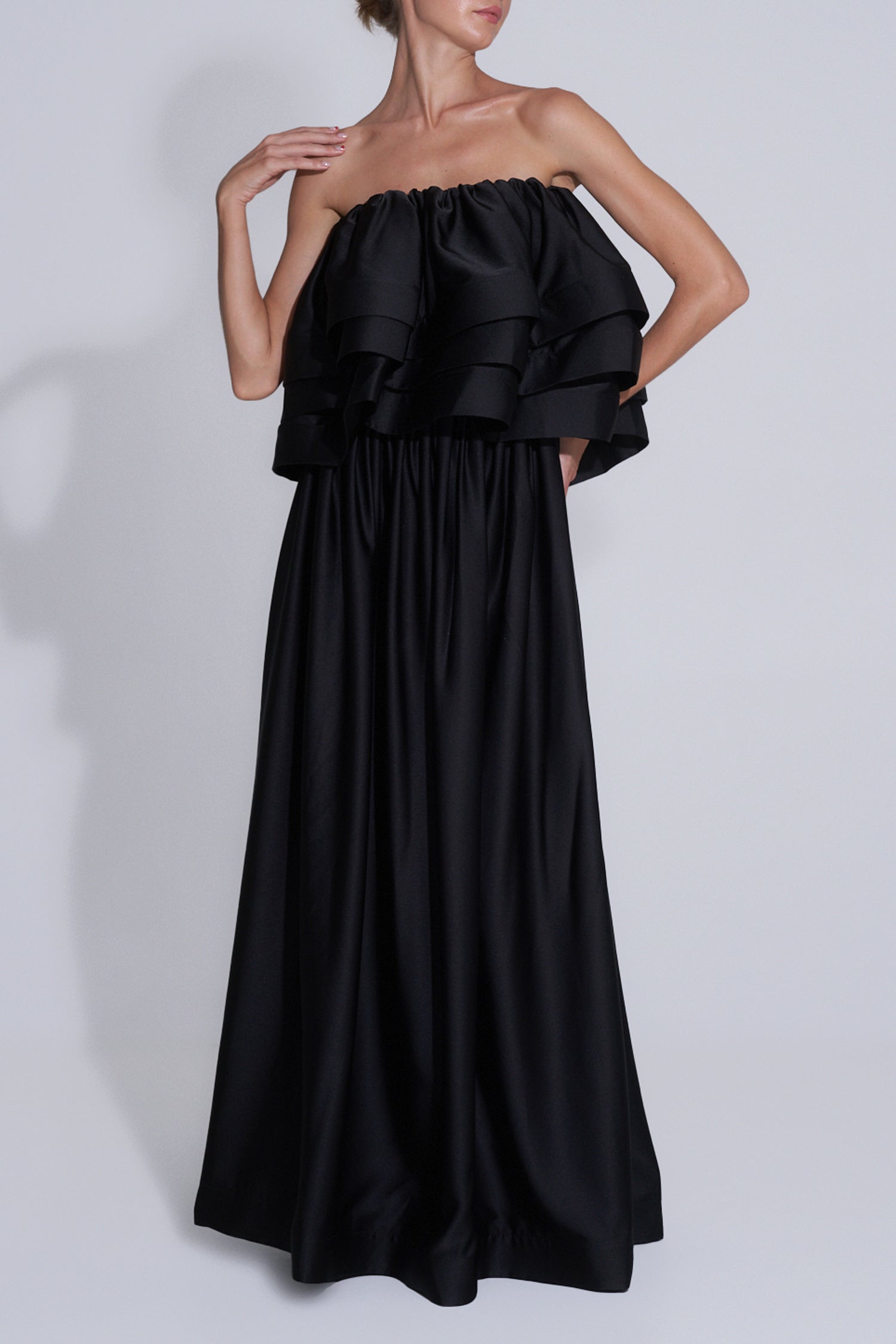 Sicilian Strapless Top - Noir