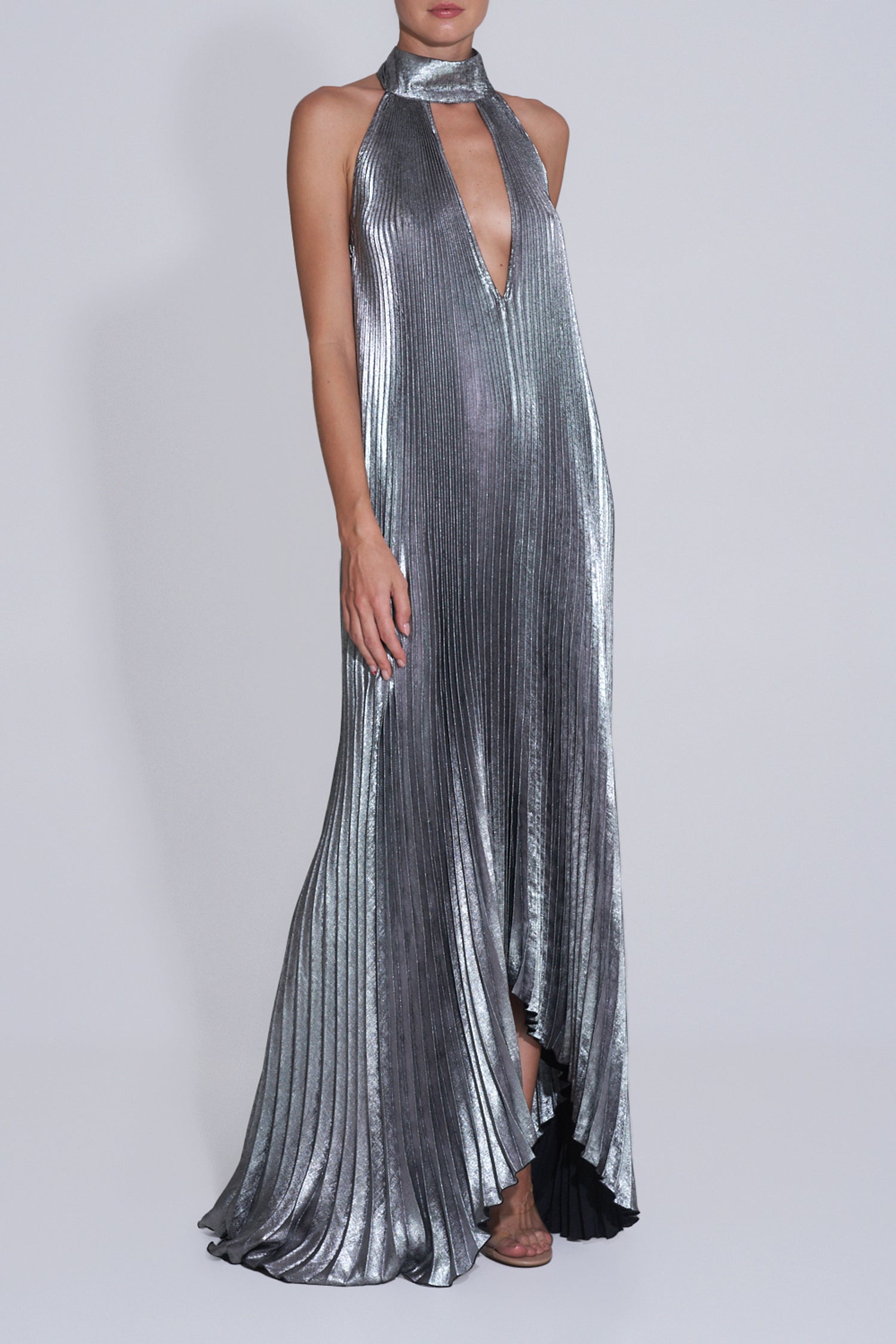 Opera Gown - Gunmetal Shimmer