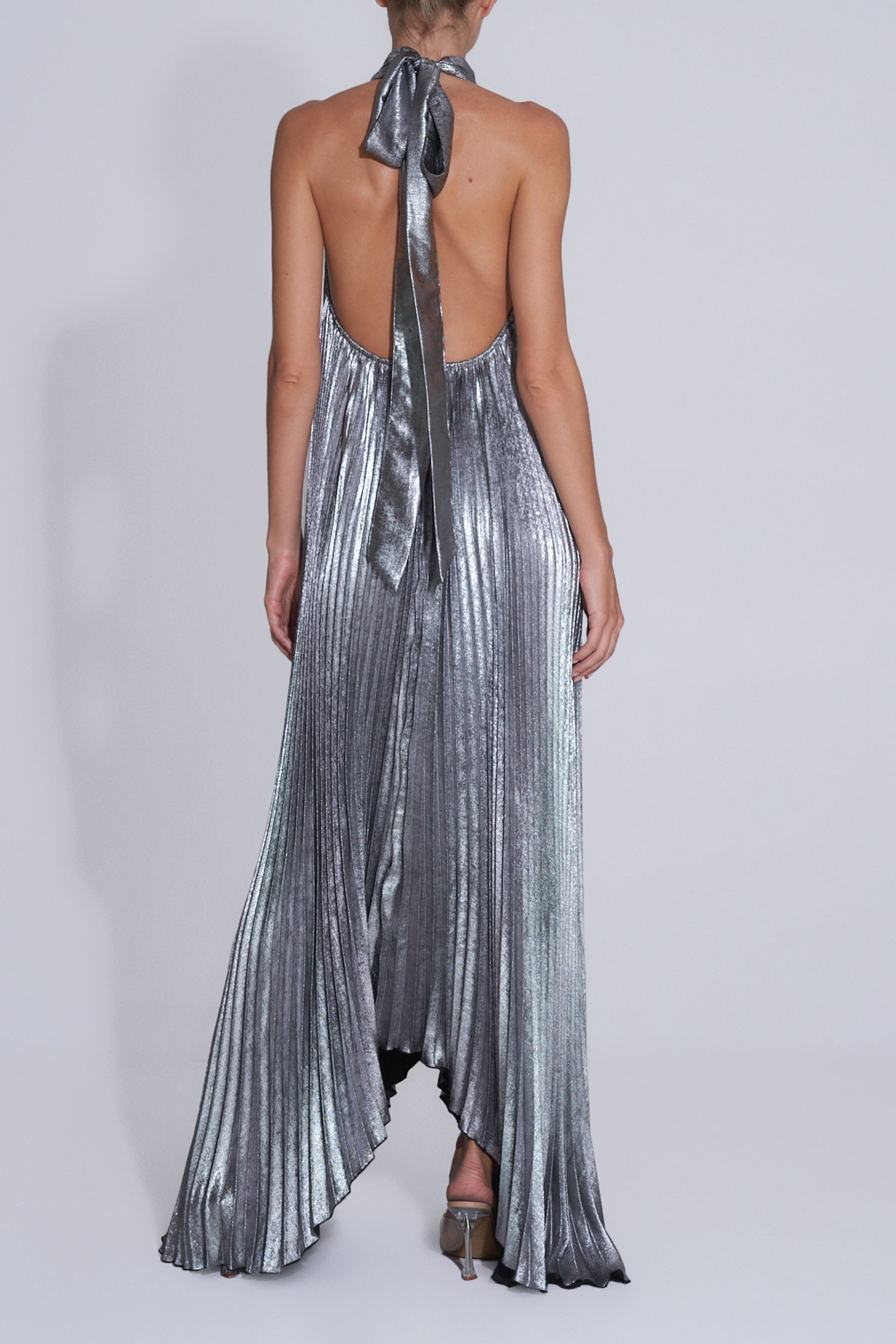 Opera Gown - Gunmetal Shimmer