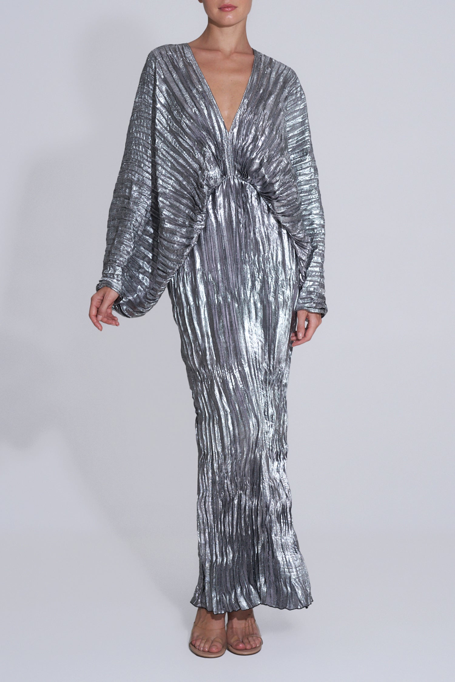 De Luxe Gown - Gunmetal Shimmer