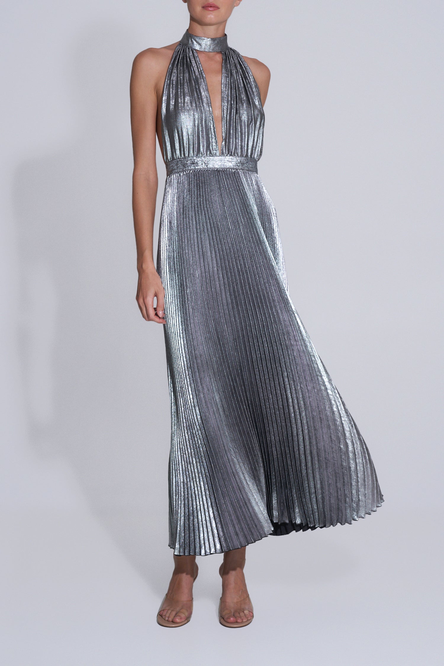 Chateau Gown - Gunmetal Shimmer