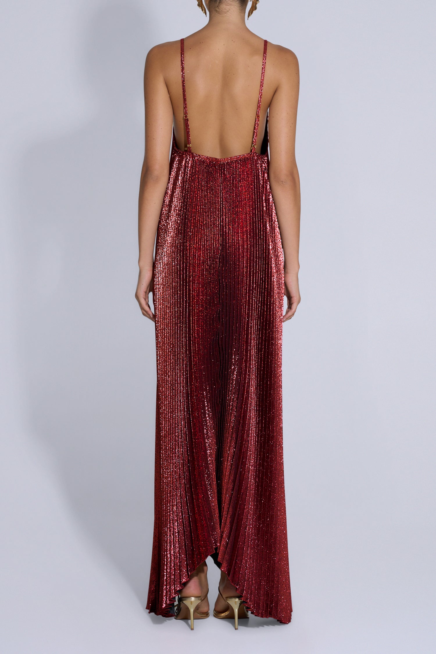 The Muse Gown - Scarlet Glitter
