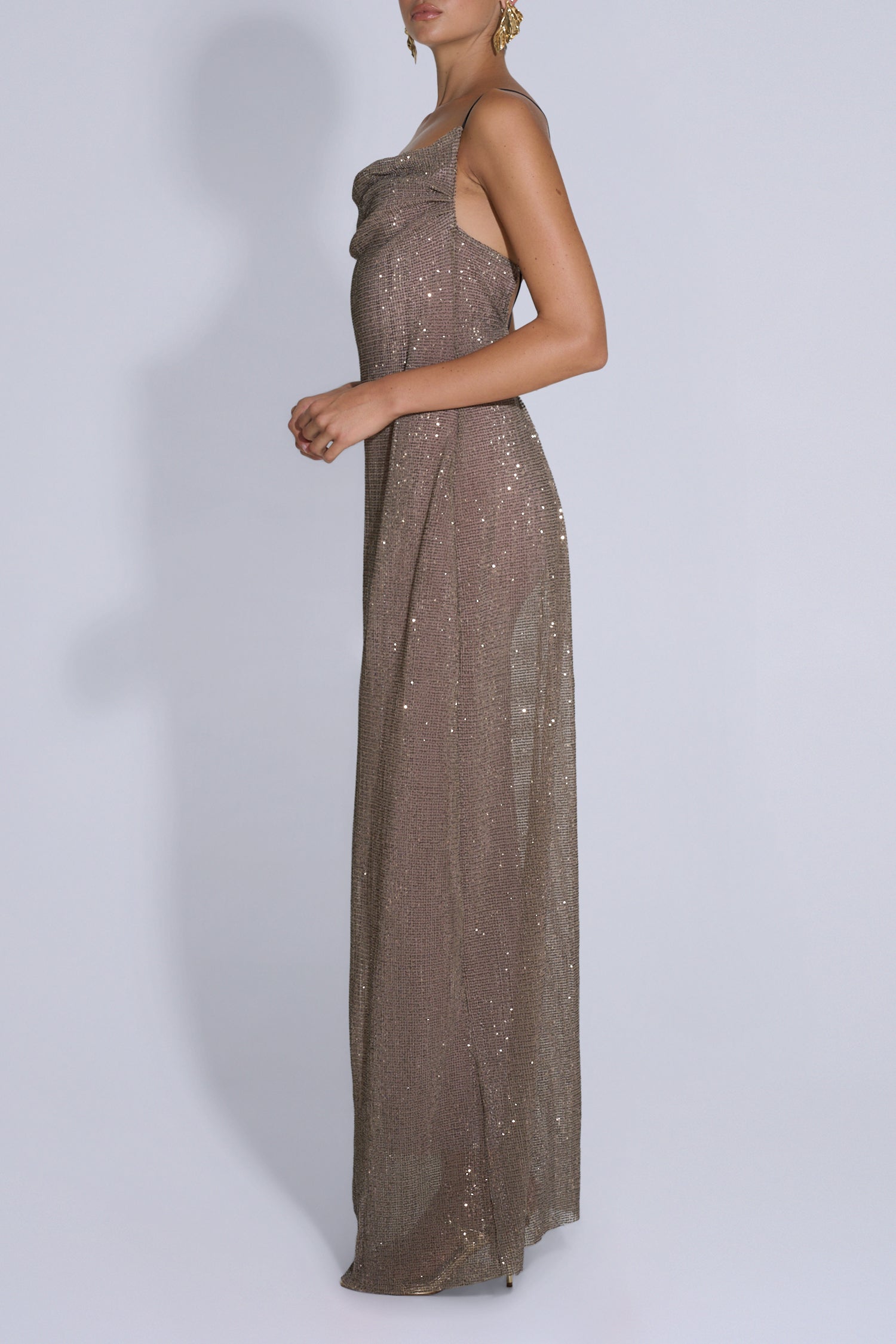 Cosmopolitan Dress - Smoke Sequin