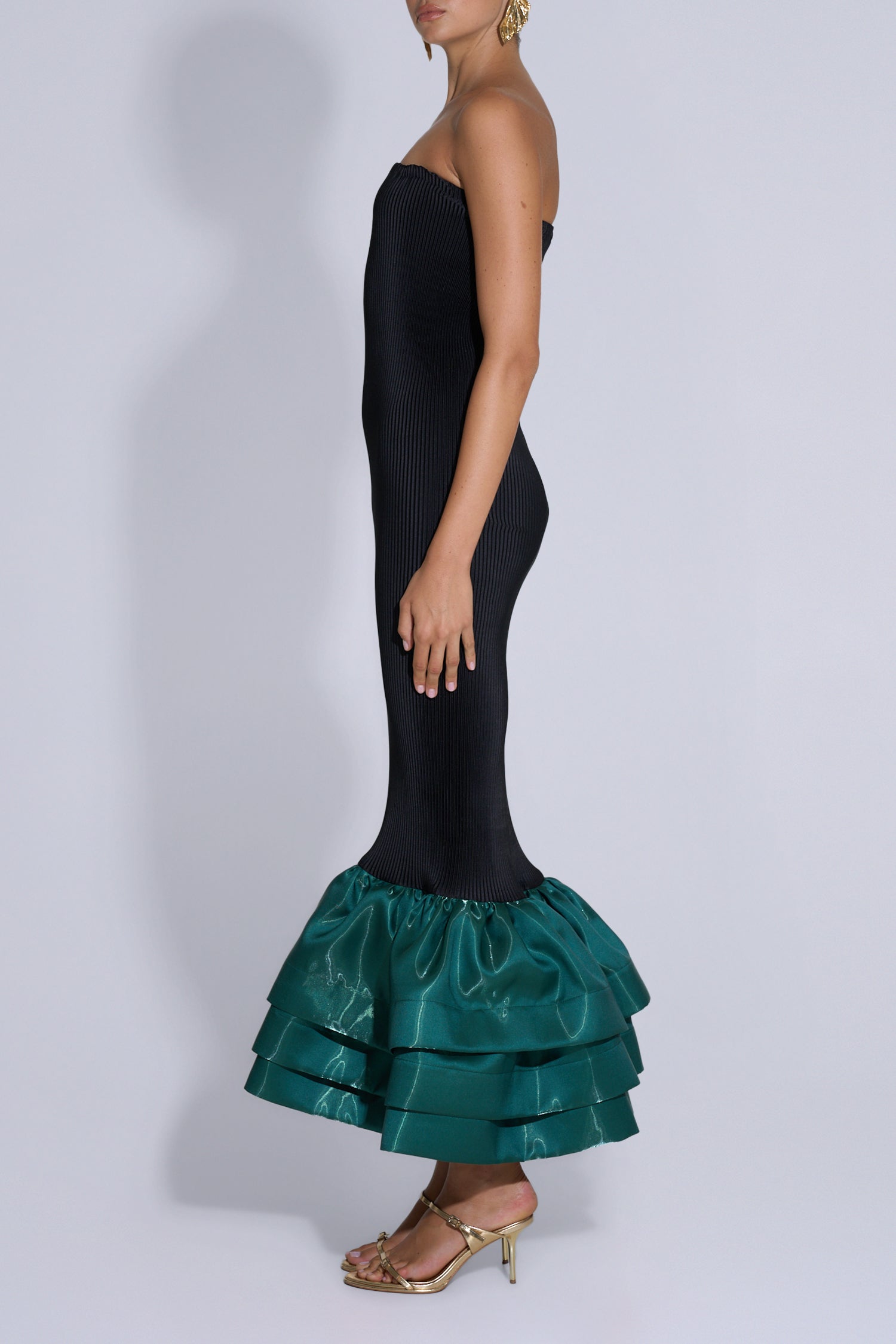 Ramblas Dress - Pine Gloss