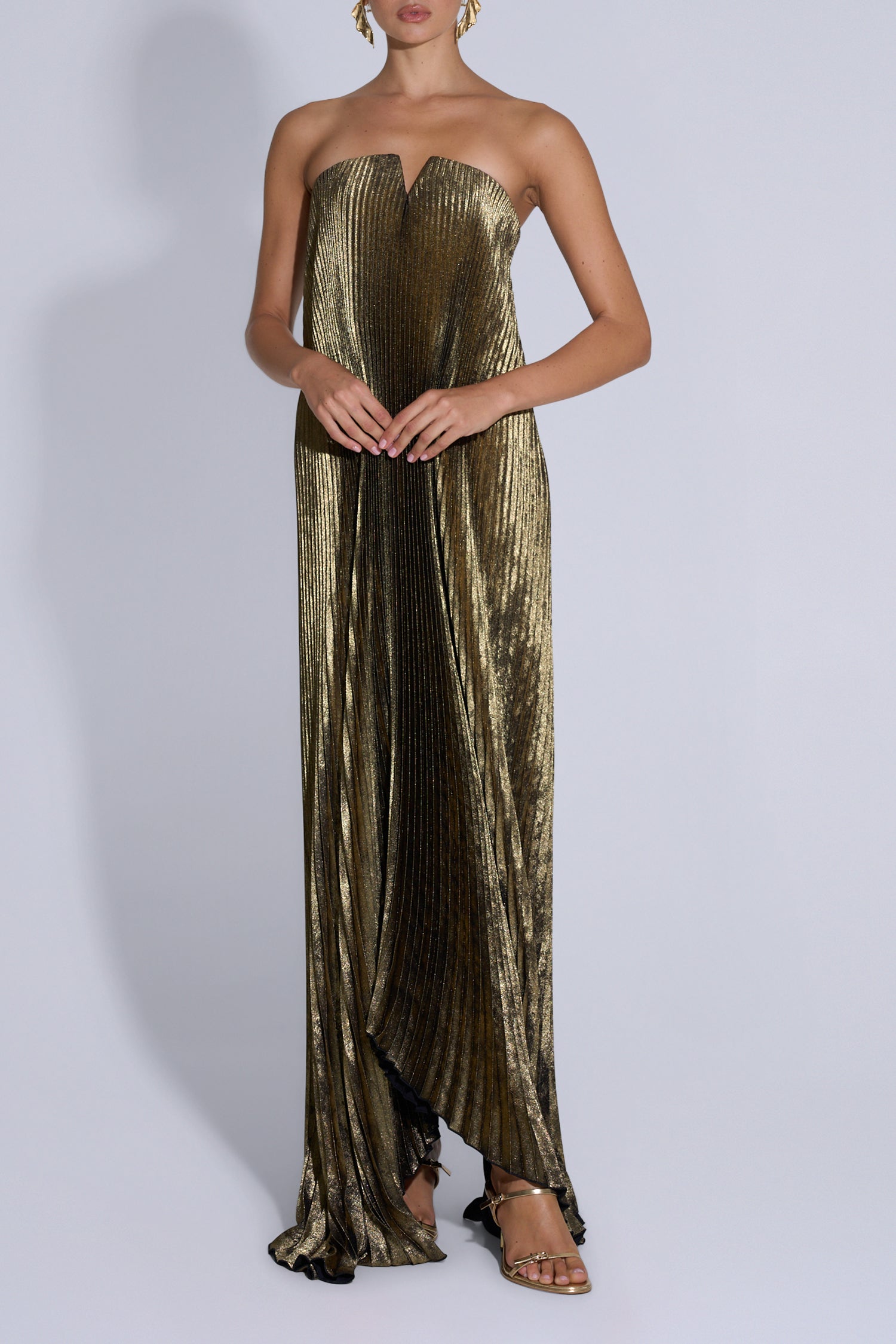 Black Tie Gown - Gold Foil