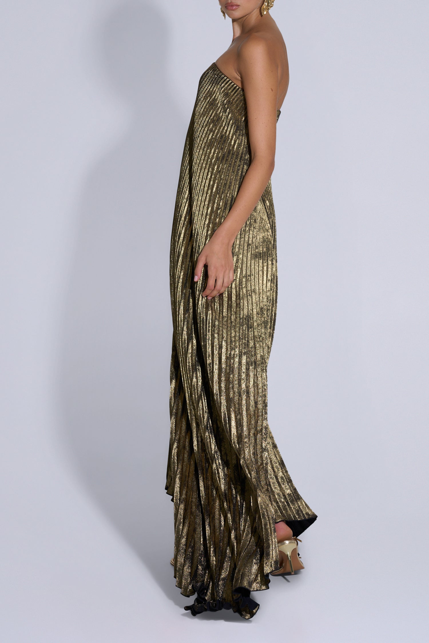 Black Tie Gown - Gold Foil