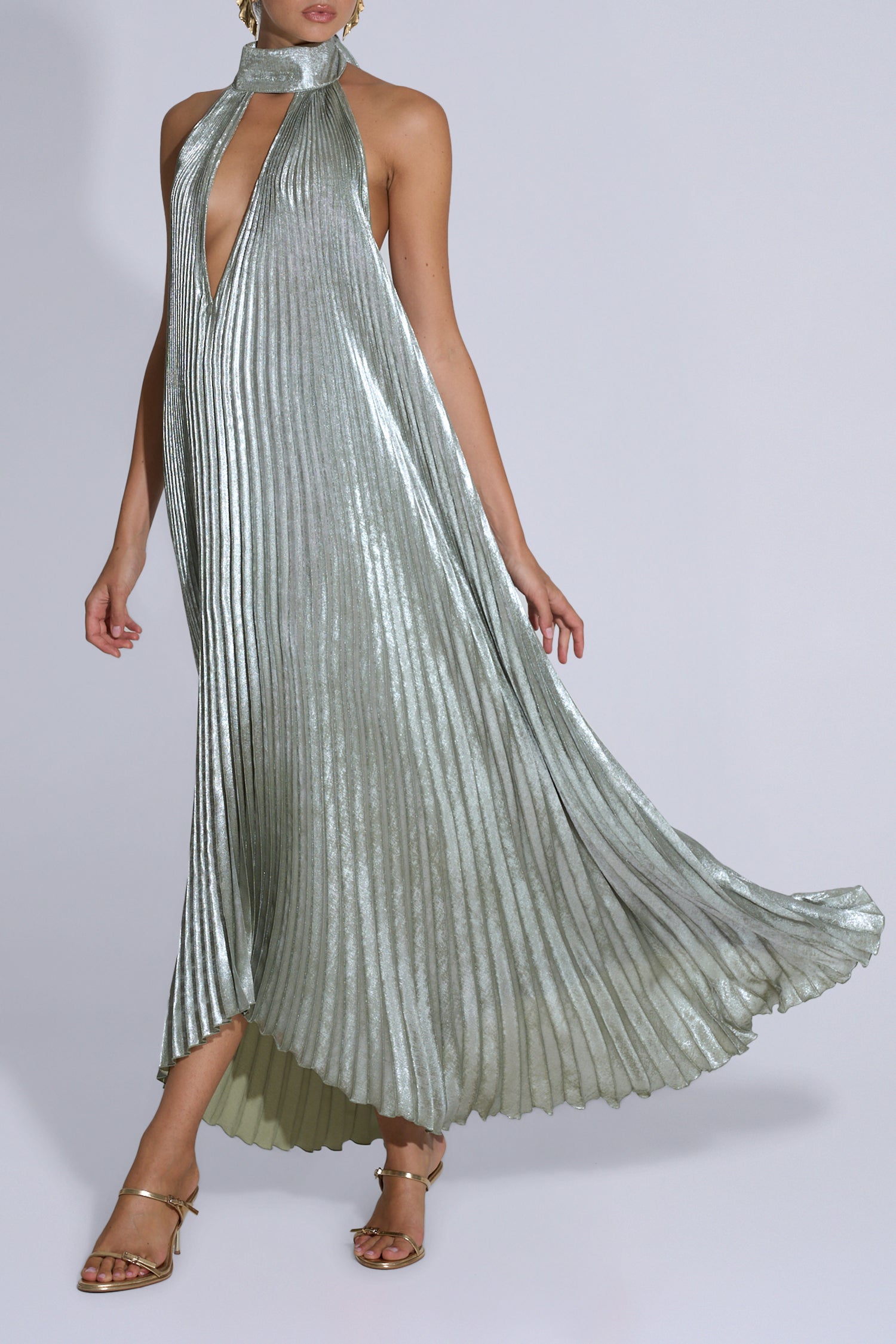 Opera Gown - Sage Shimmer