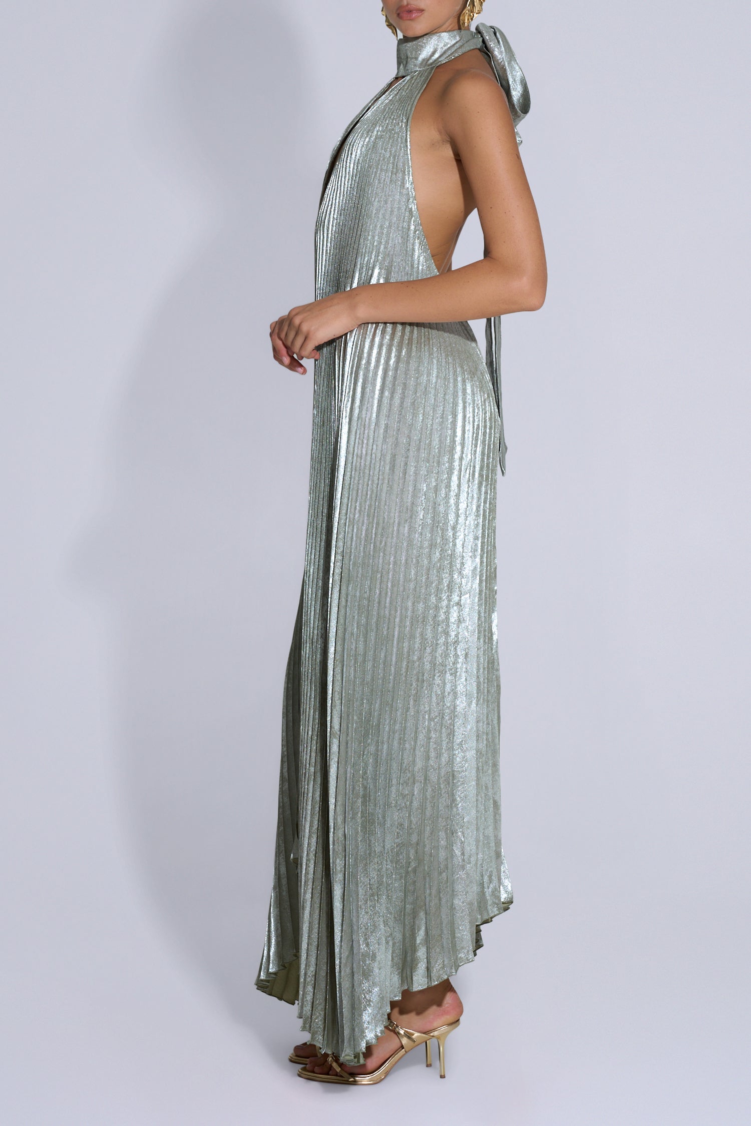 Opera Gown - Sage Shimmer