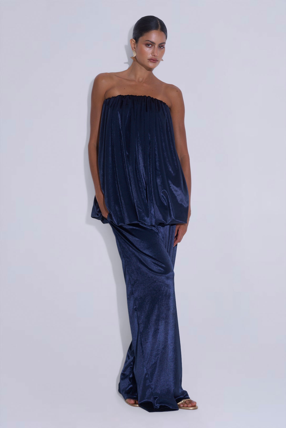 La Musique Pant - Navy Velvet
