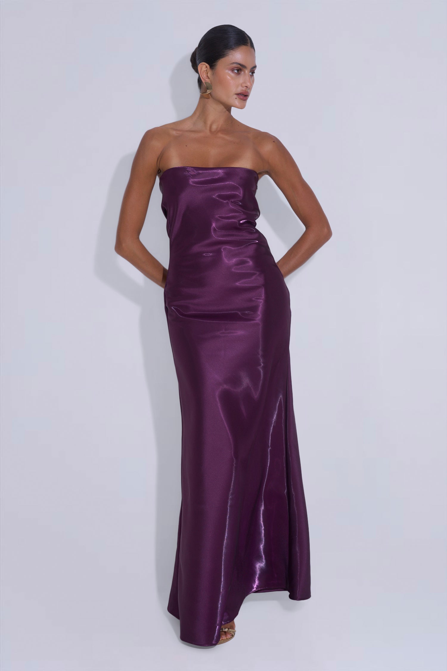 York Dress - Plum Gloss