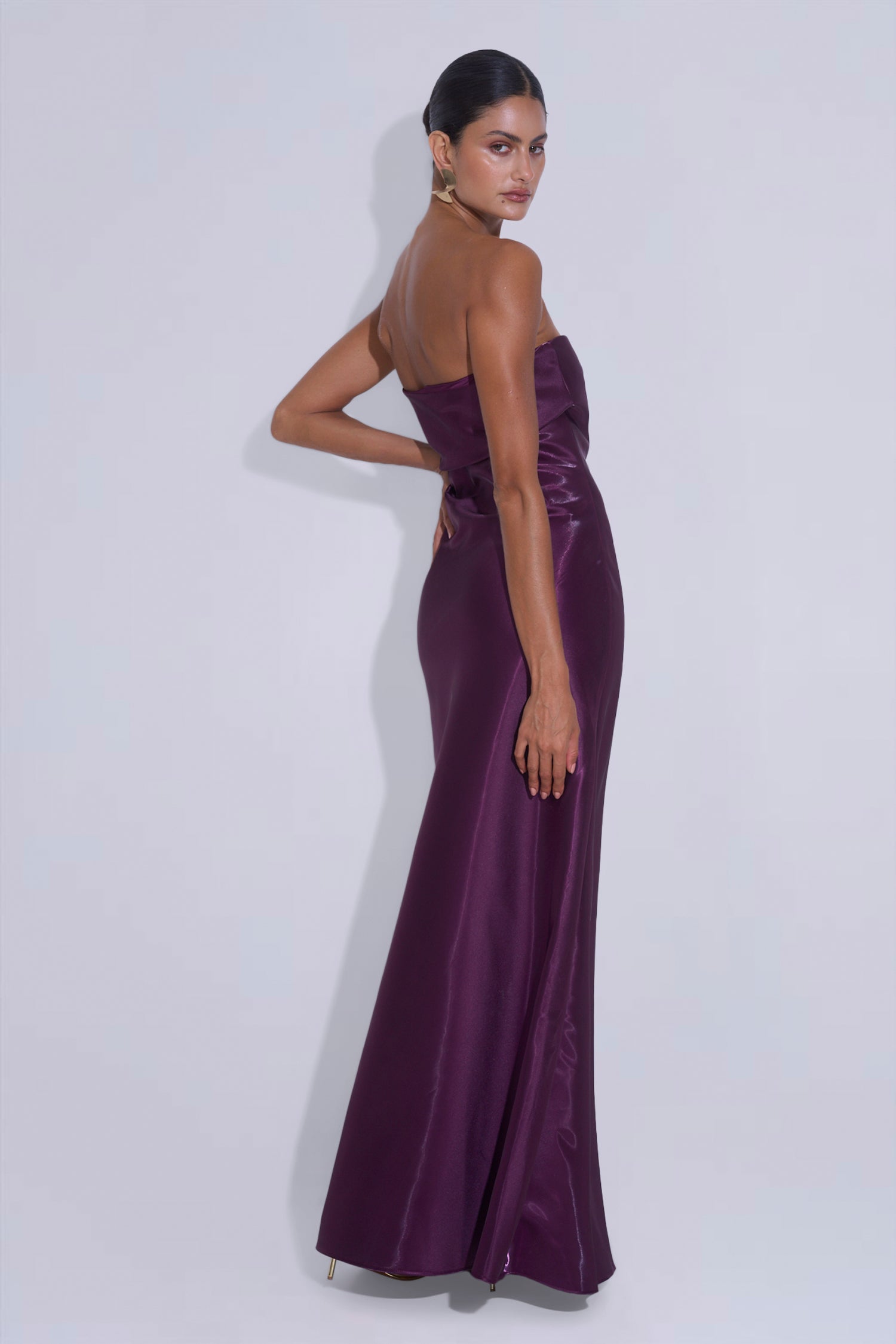 York Dress - Plum Gloss