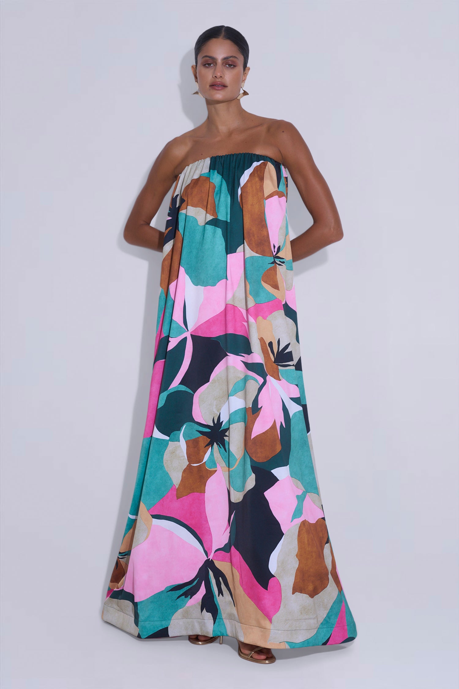 Costiera Dress - Green Calypso