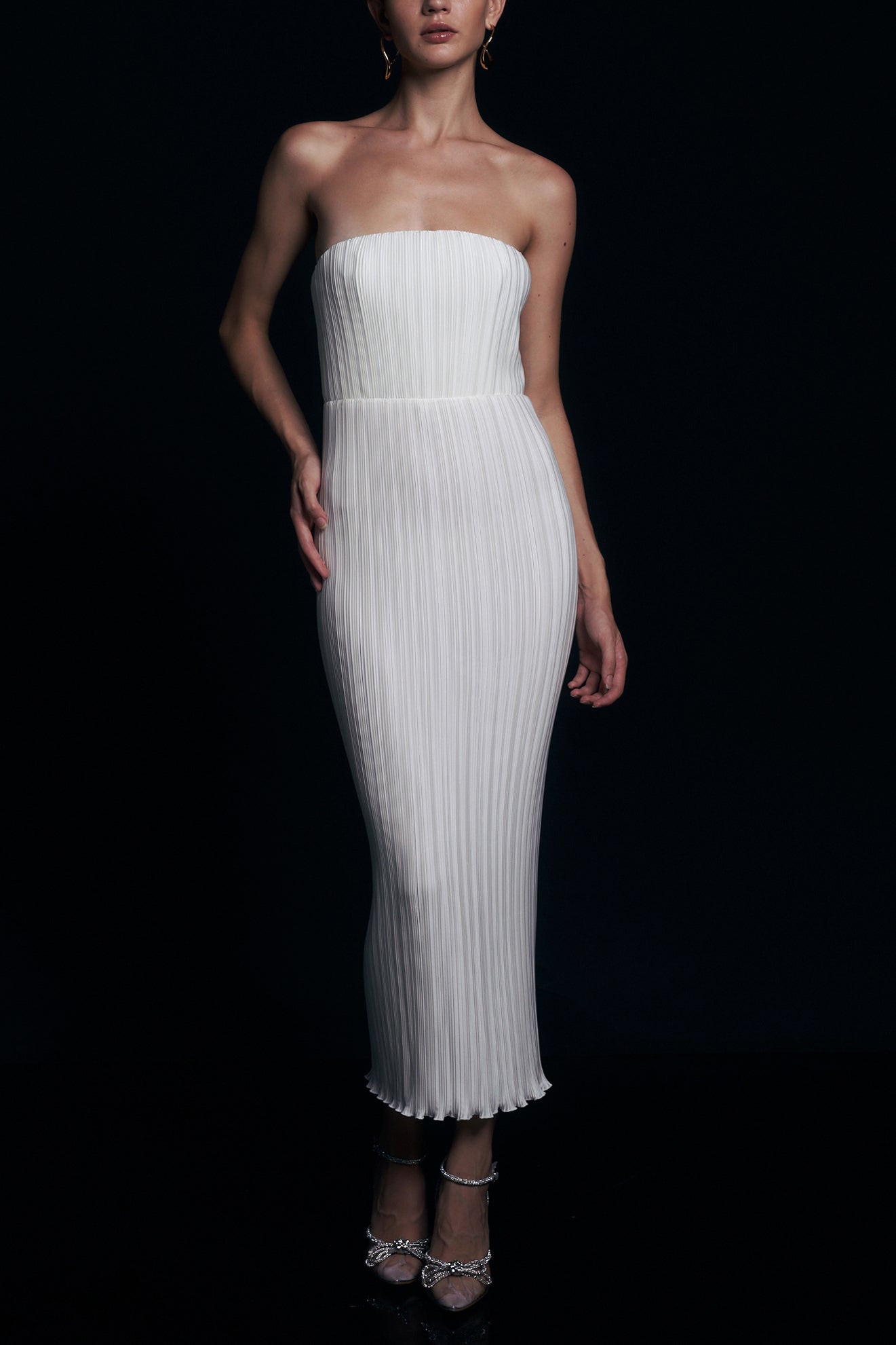 Gatsby Strapless Dress - Ivory