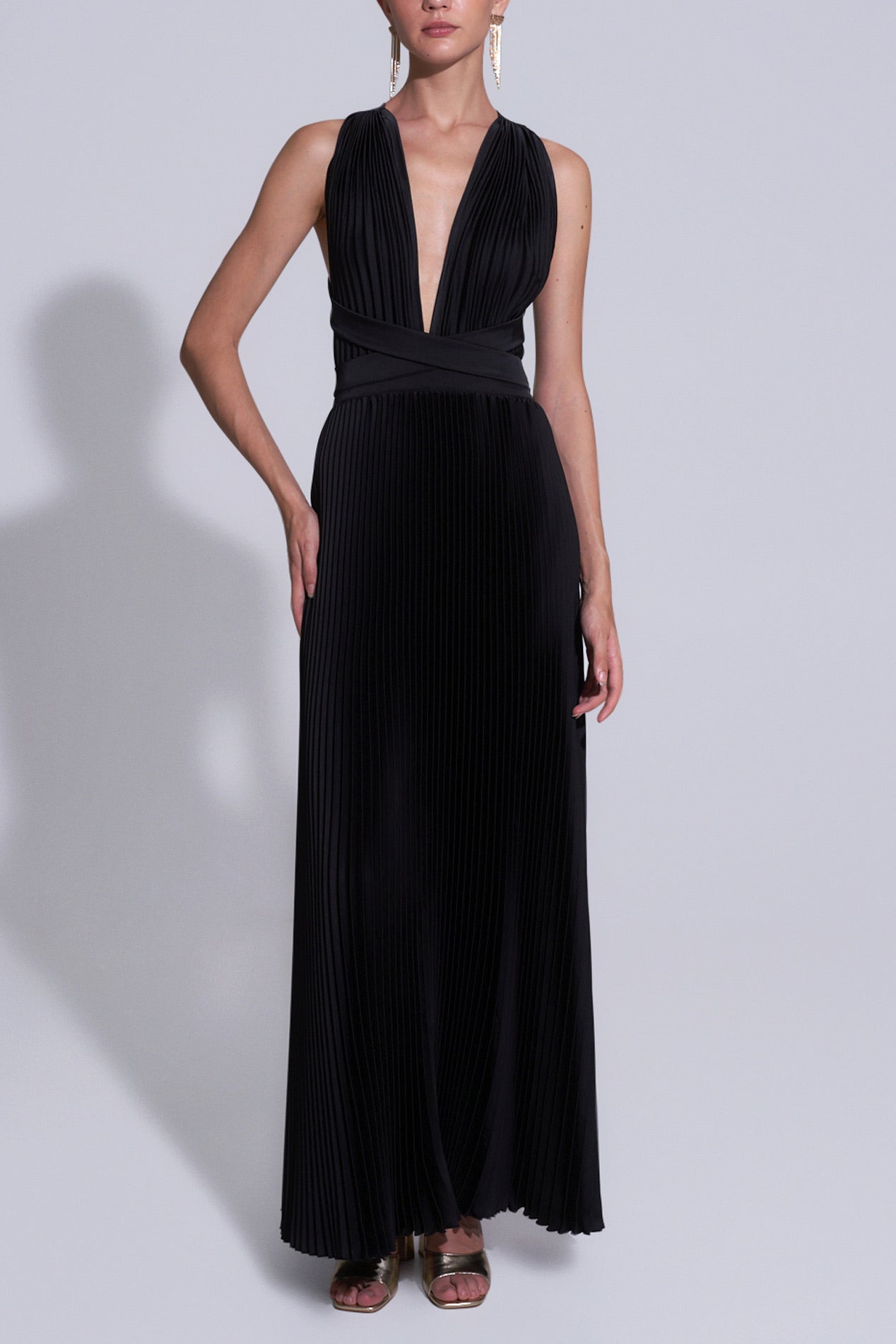 Moderniste Full Length Gown - Noir