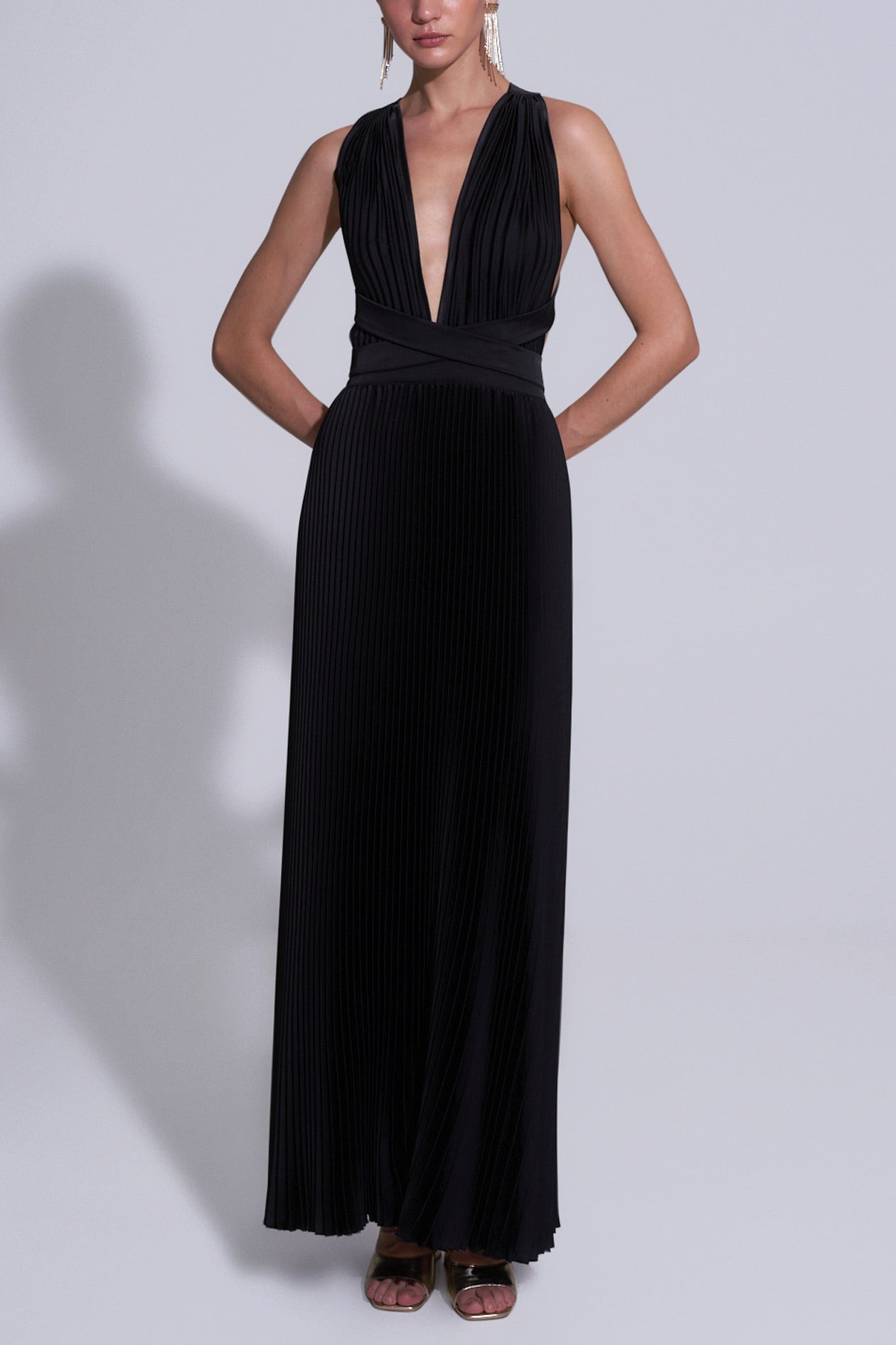 Moderniste Full Length Gown - Noir