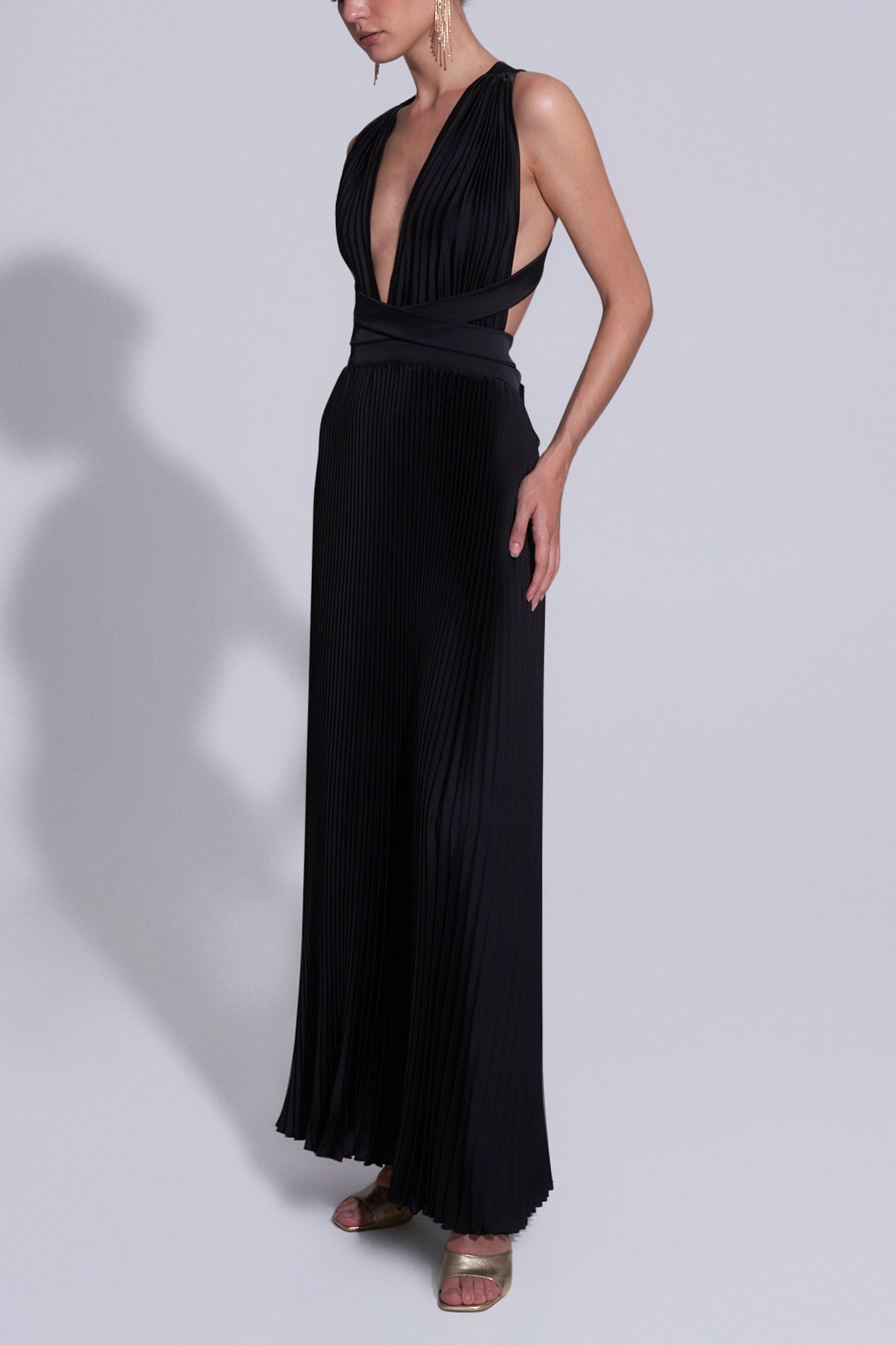 Moderniste Full Length Gown - Noir