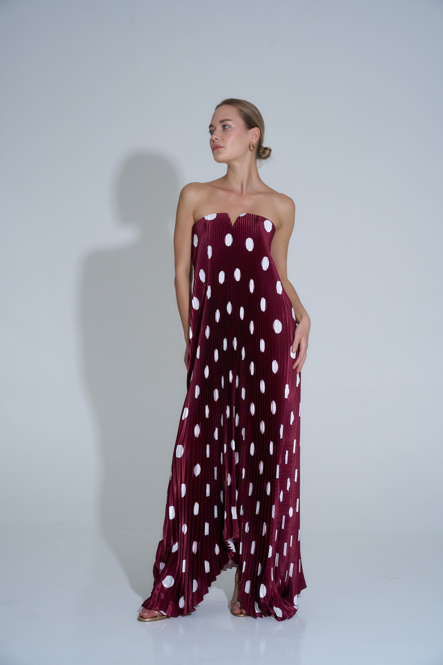 Black Tie Gown - Polka Wine