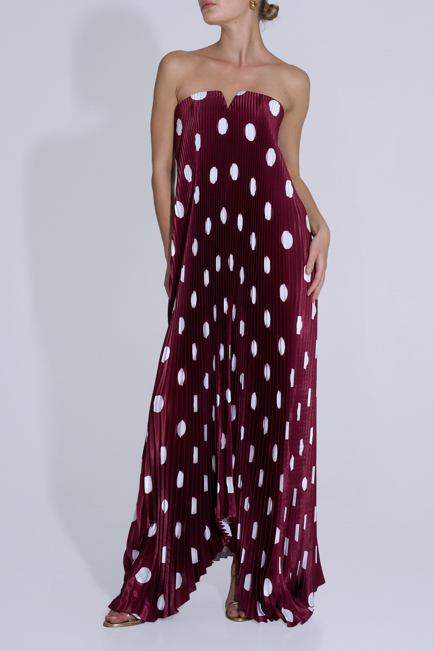 Black Tie Gown - Polka Wine