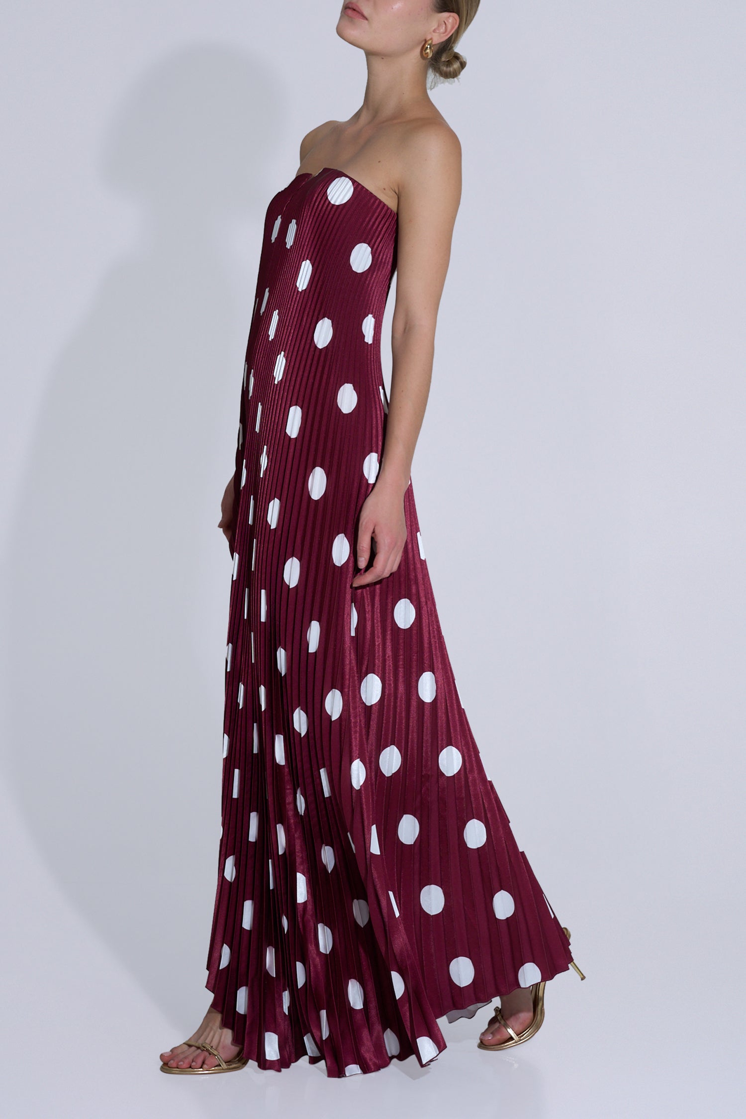 Black Tie Gown - Polka Wine