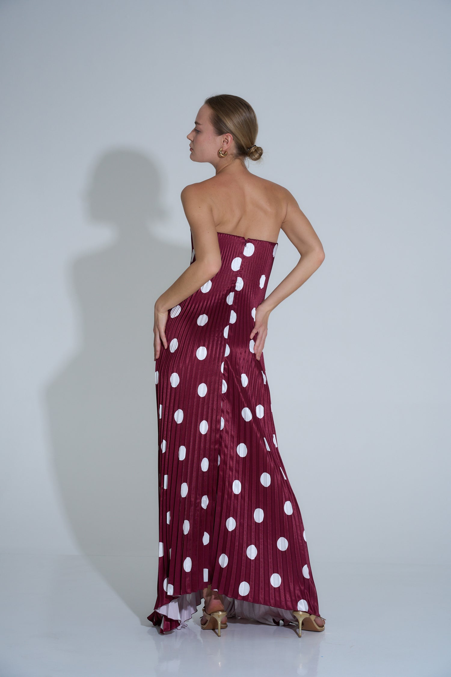Black Tie Gown - Polka Wine