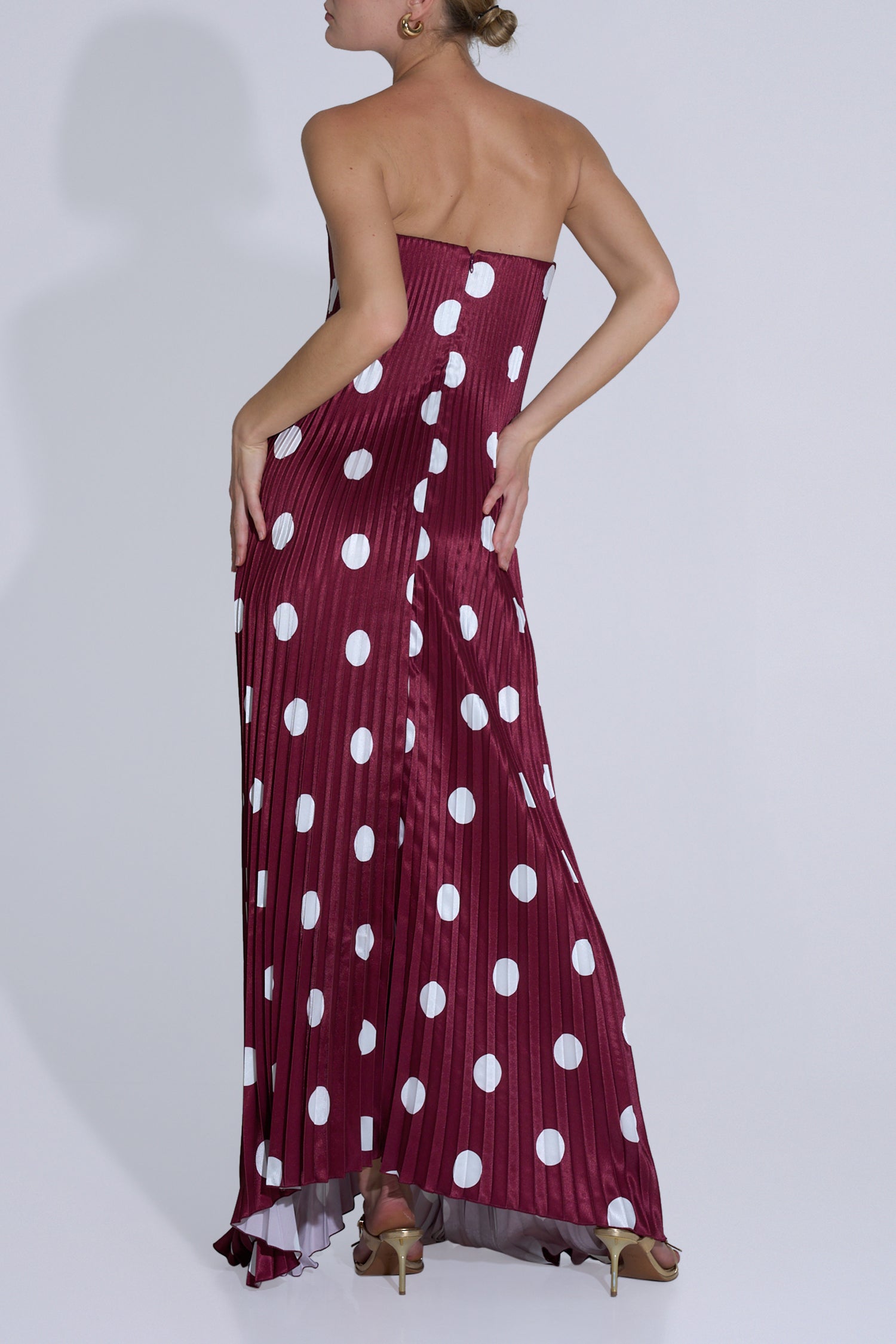 Black Tie Gown - Polka Wine