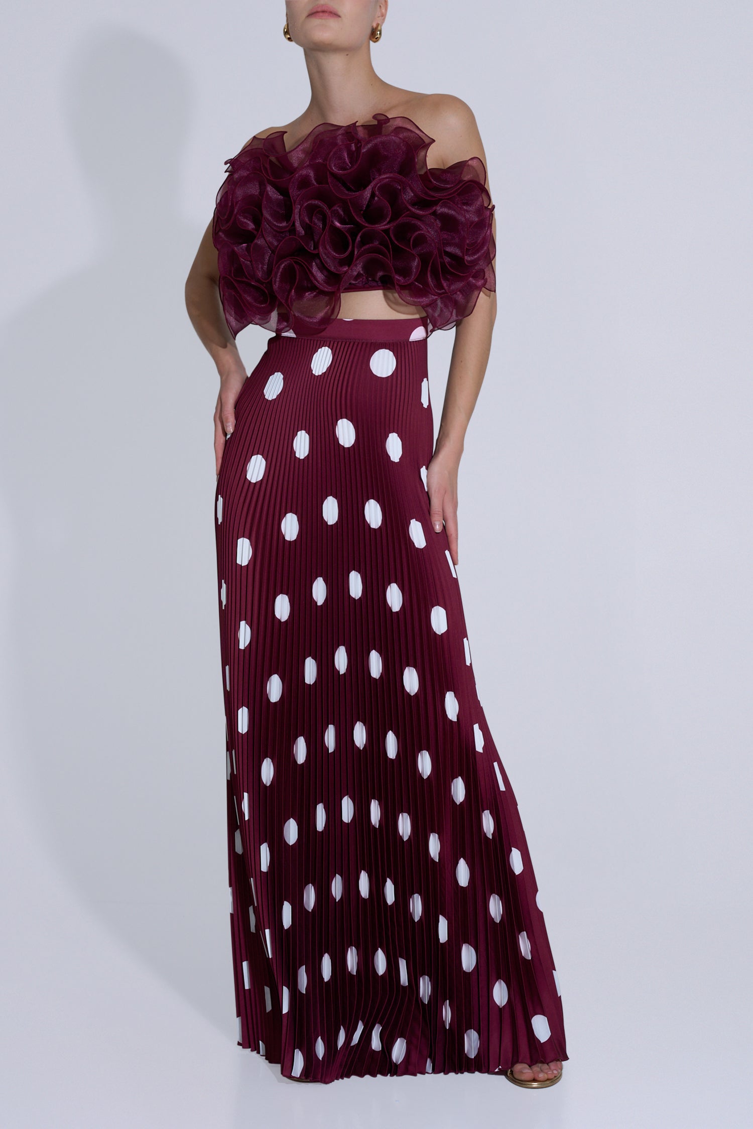 Gala Skirt - Polka Wine