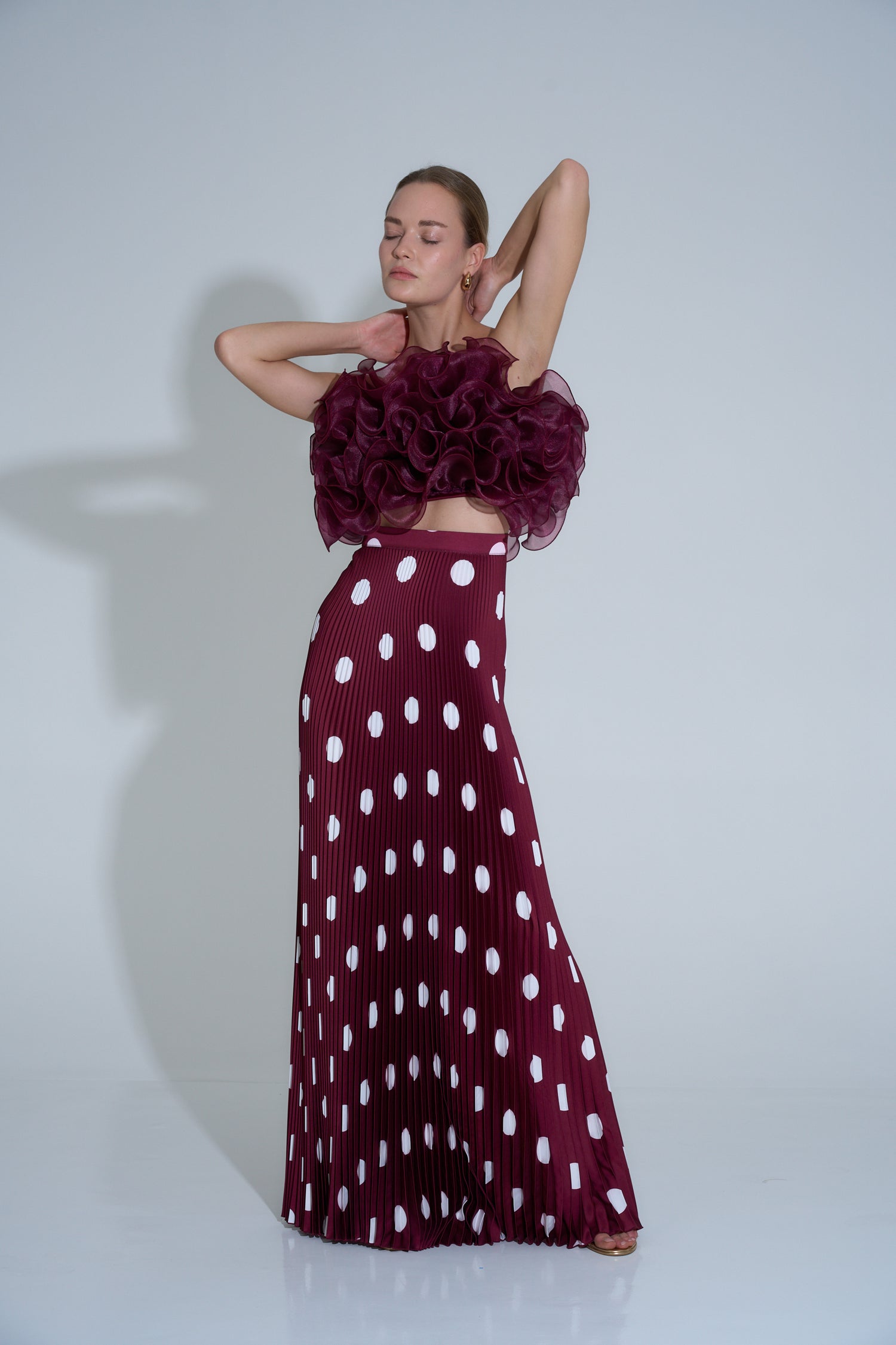Gala Skirt - Polka Wine