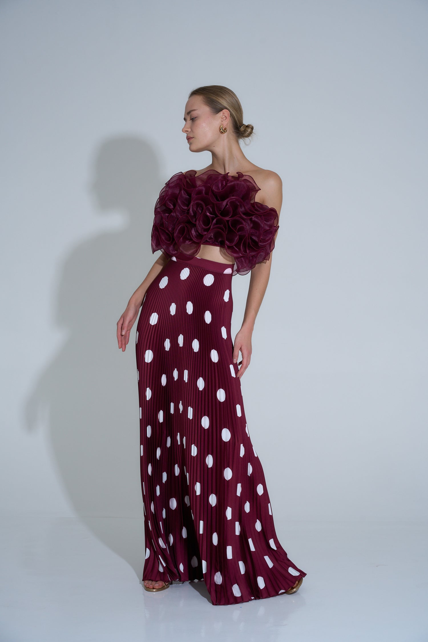 Gala Skirt - Polka Wine