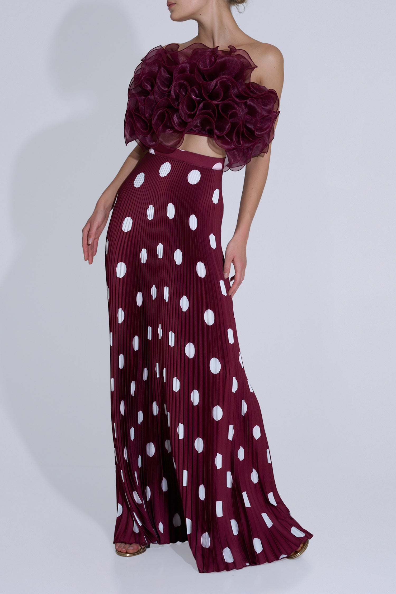 Gala Skirt - Polka Wine