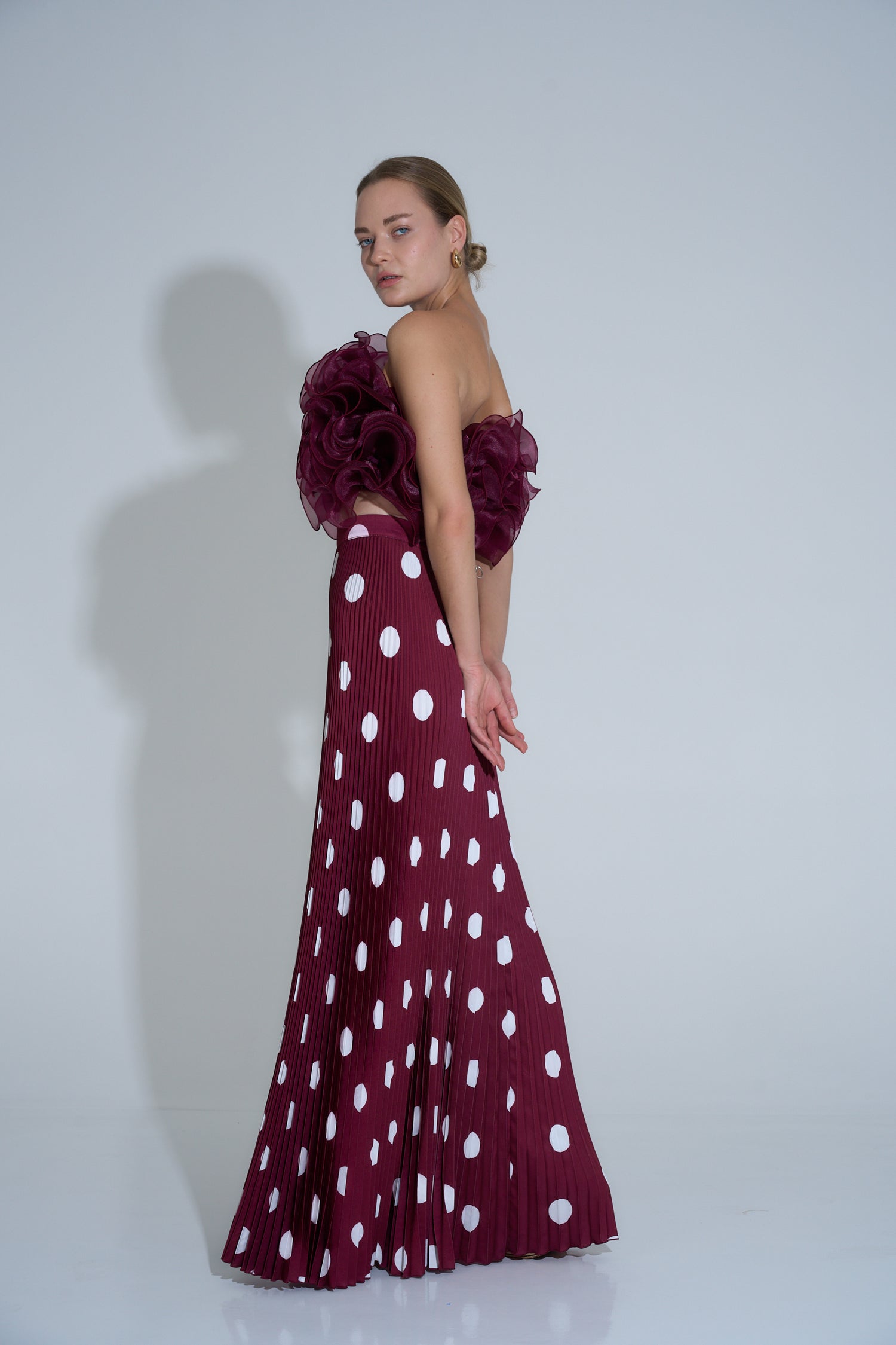 Gala Skirt - Polka Wine