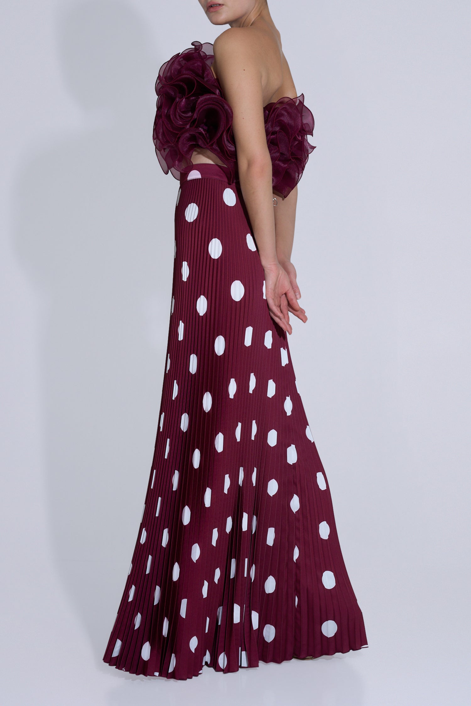 Gala Skirt - Polka Wine