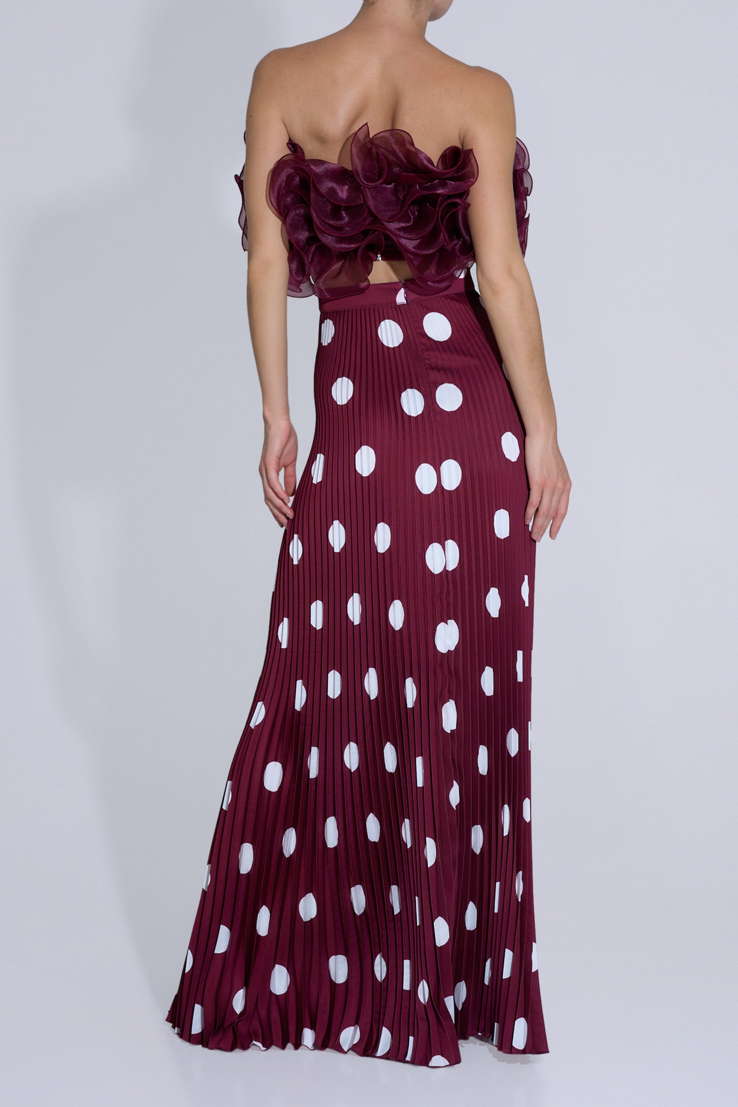 Gala Skirt - Polka Wine