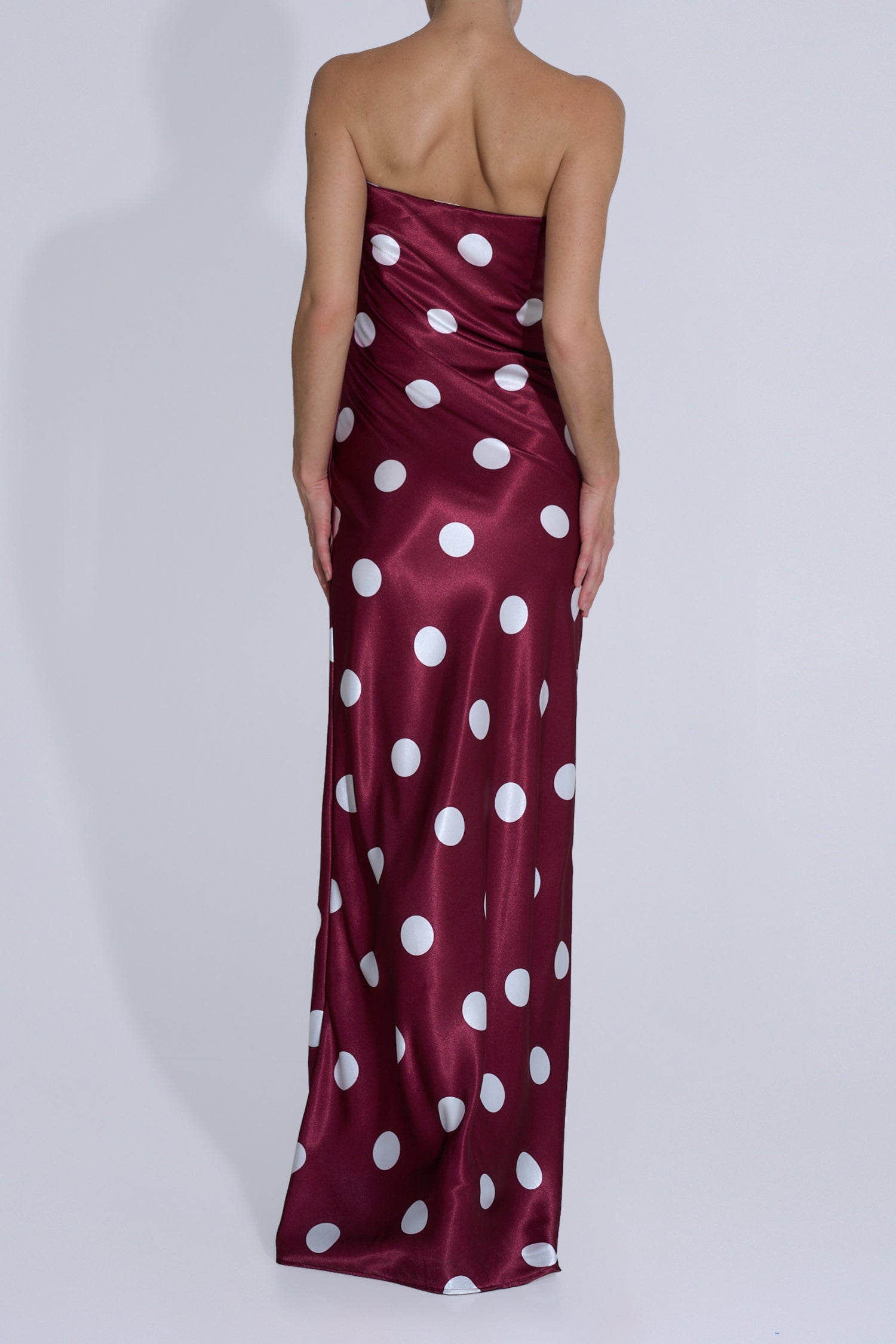 York Dress - Polka Wine