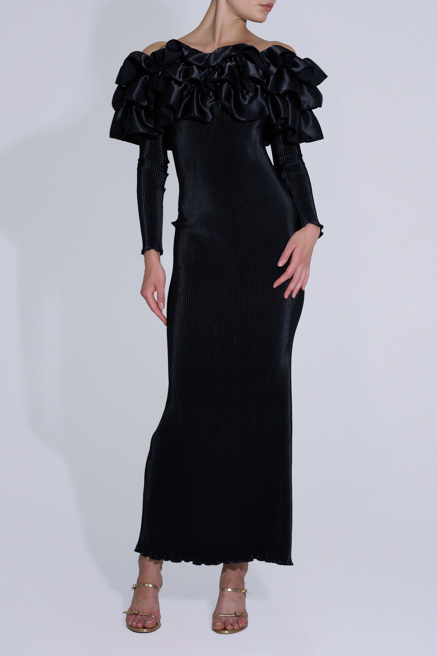 Paris Sleeved Tube Dress - Noir