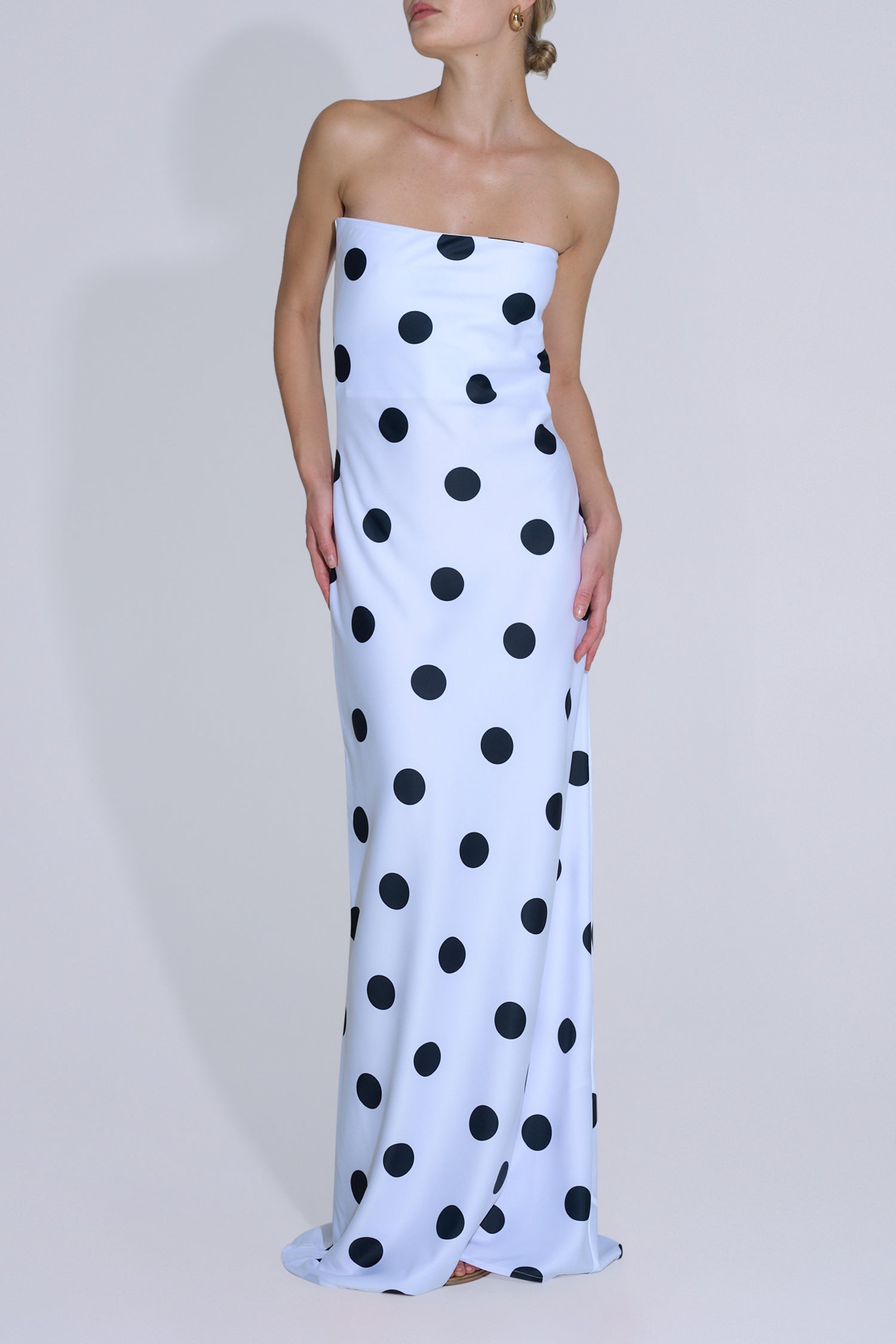 York Dress - Polka Blanc