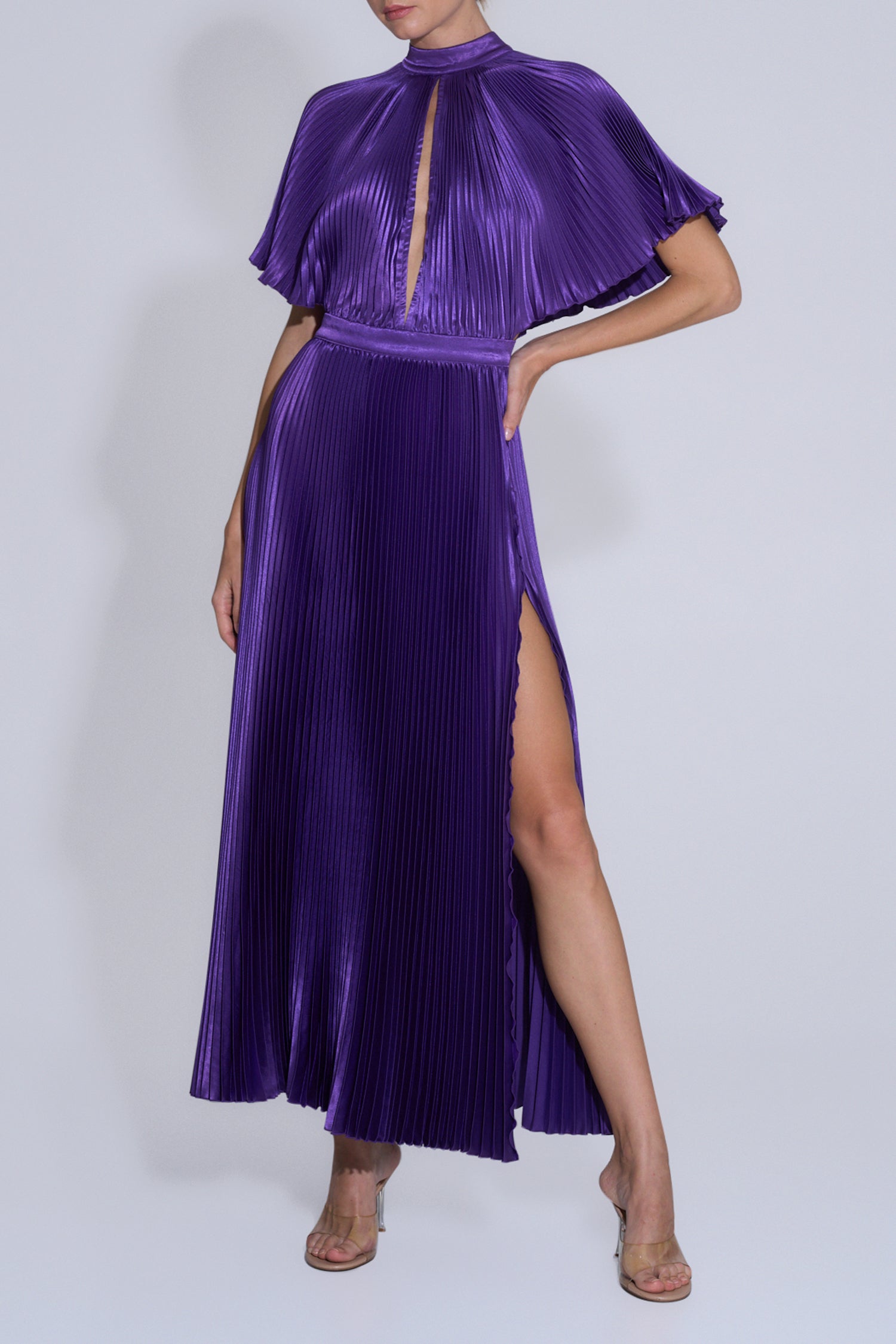 Elite Split Gown - Viola