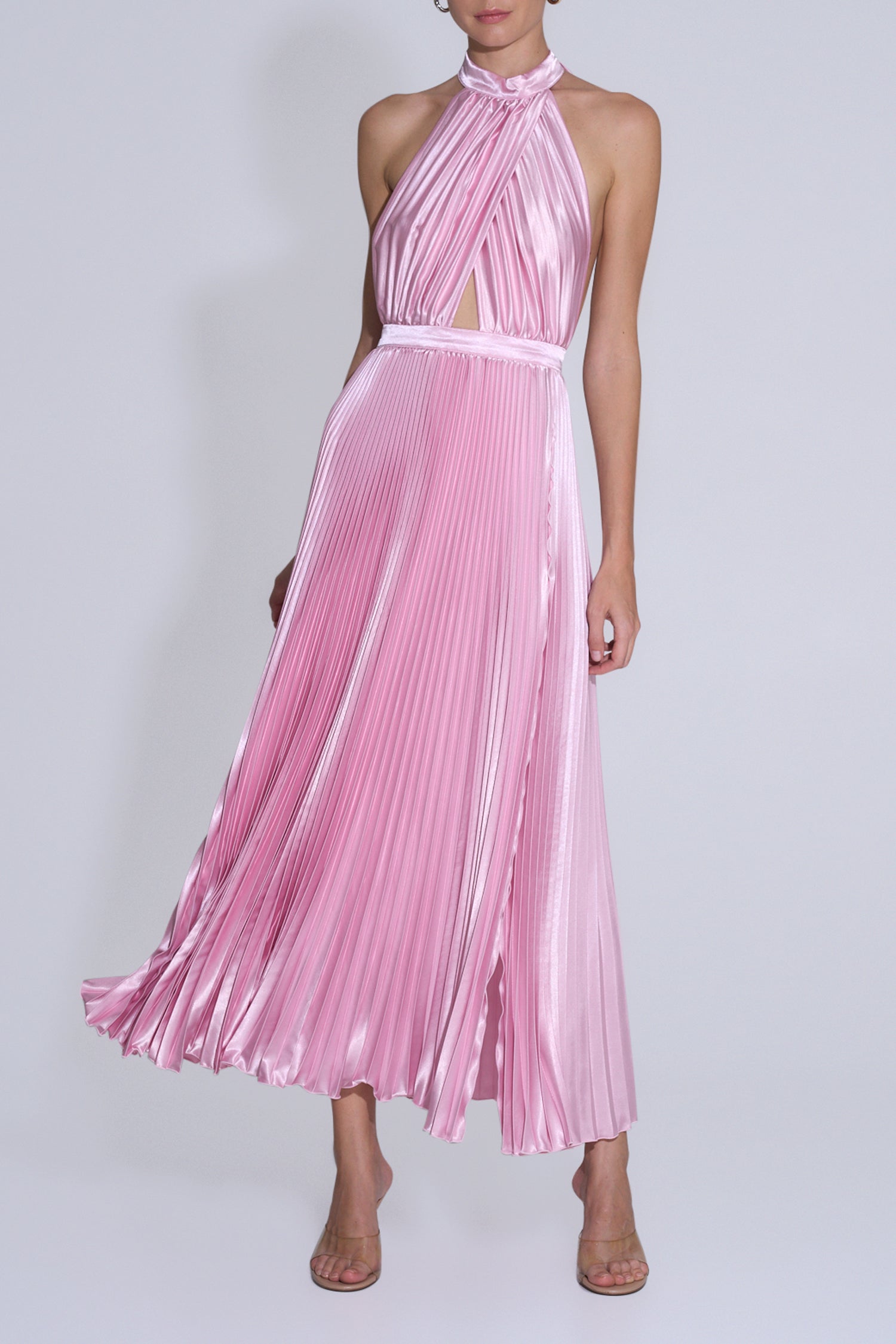 Renaissance Split Gown - Light Pink