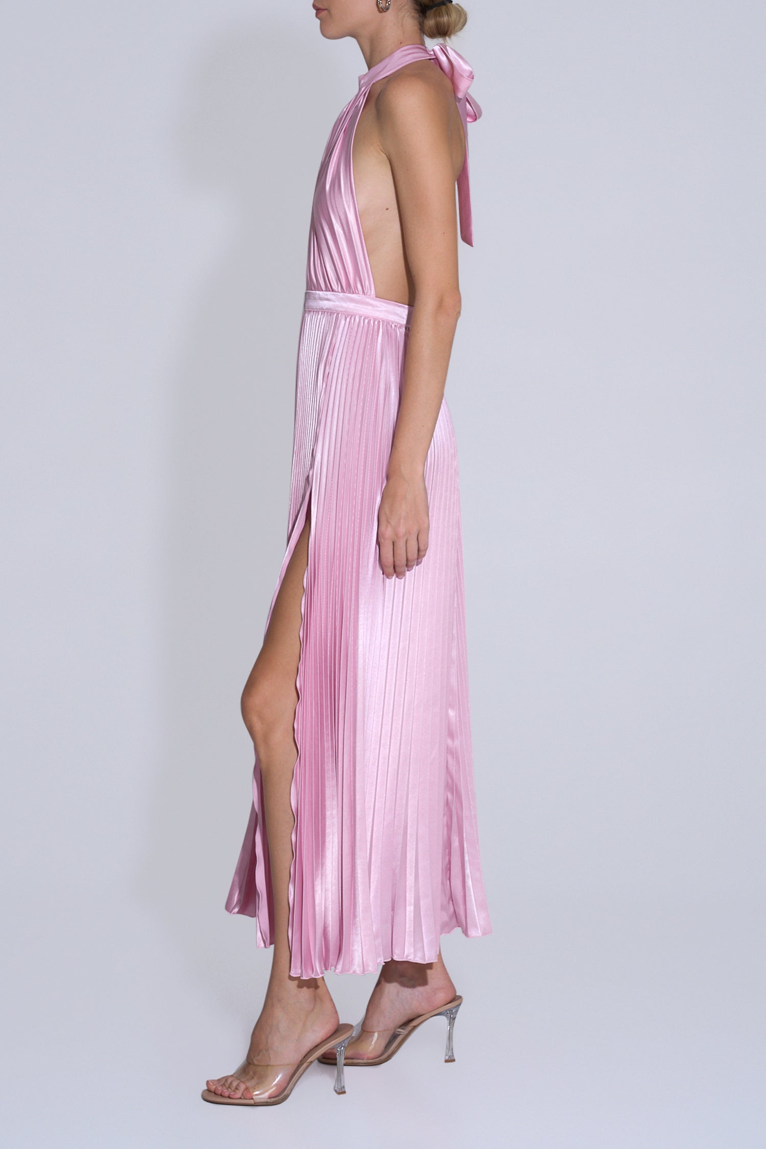 Renaissance Split Gown - Light Pink