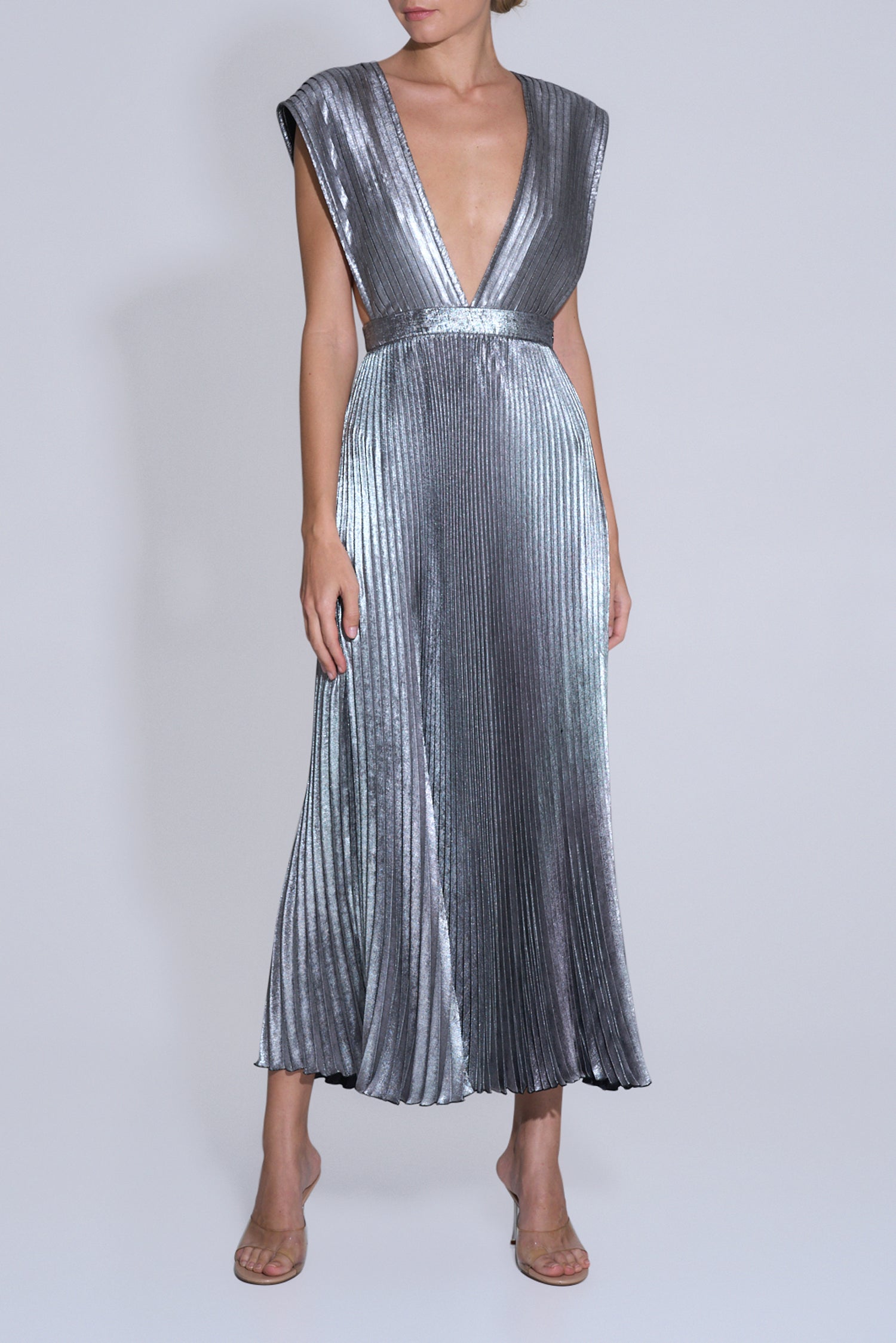 Gala Gown - Gunmetal Shimmer